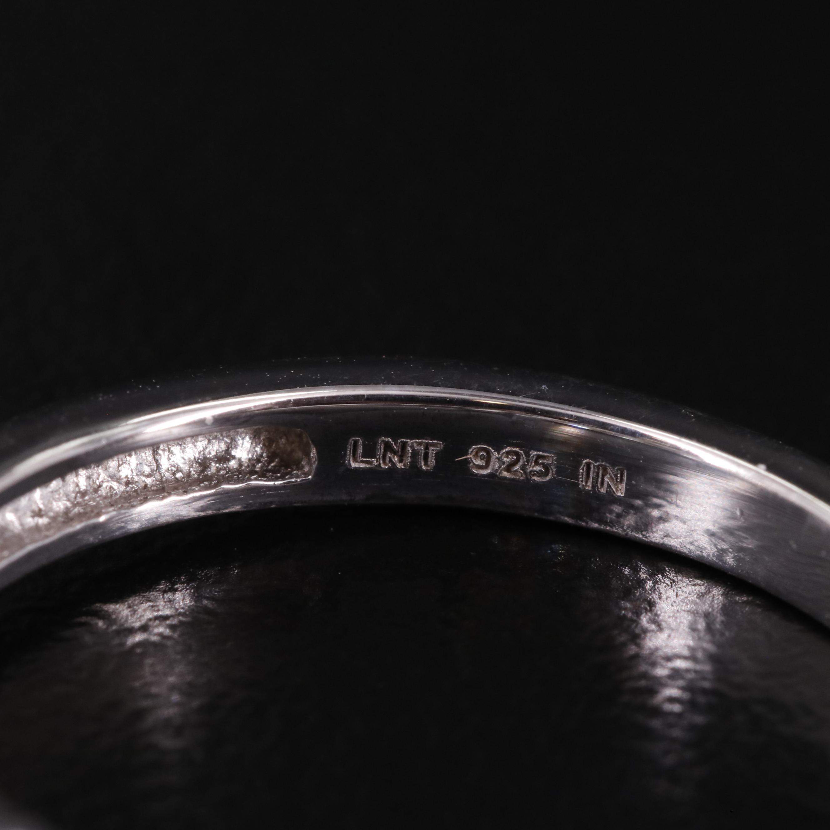 Sterling Blue Topaz and White Topaz Multi Stone Ring