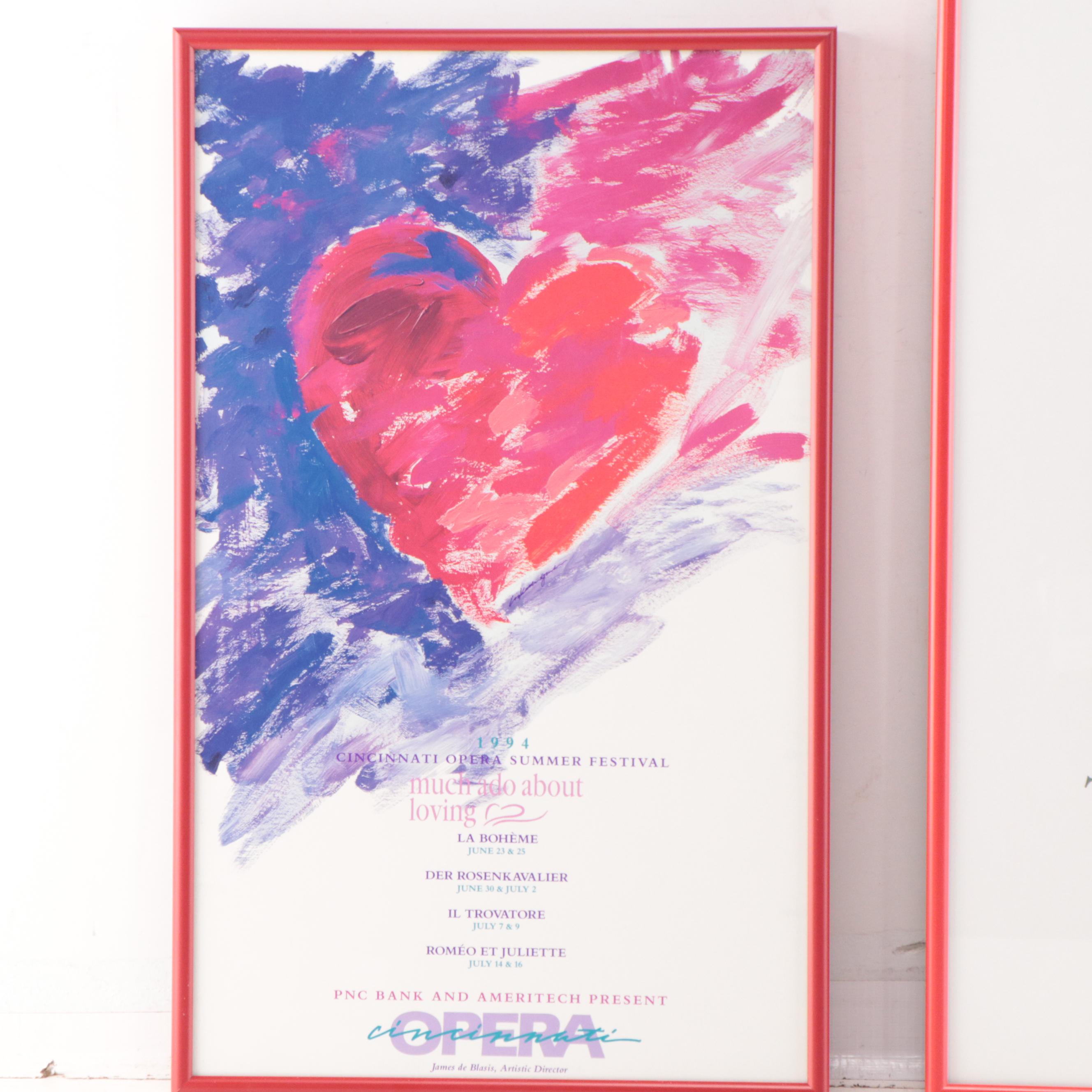 Cincinnati and Santa Fe Performing Arts Posters, Circa 2000