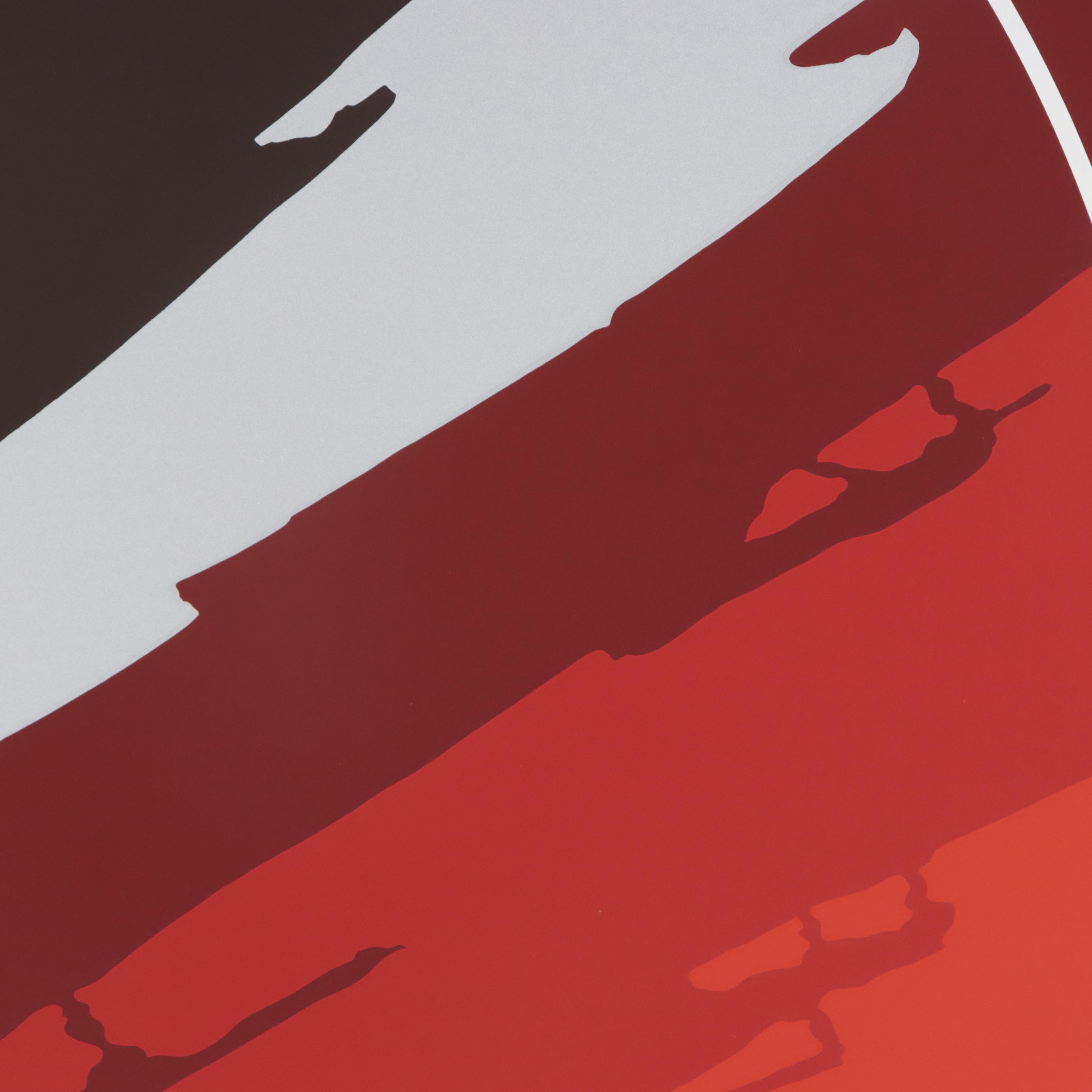 Thomas W. Benton Abstract Serigraph "Golden Eagle," 1981