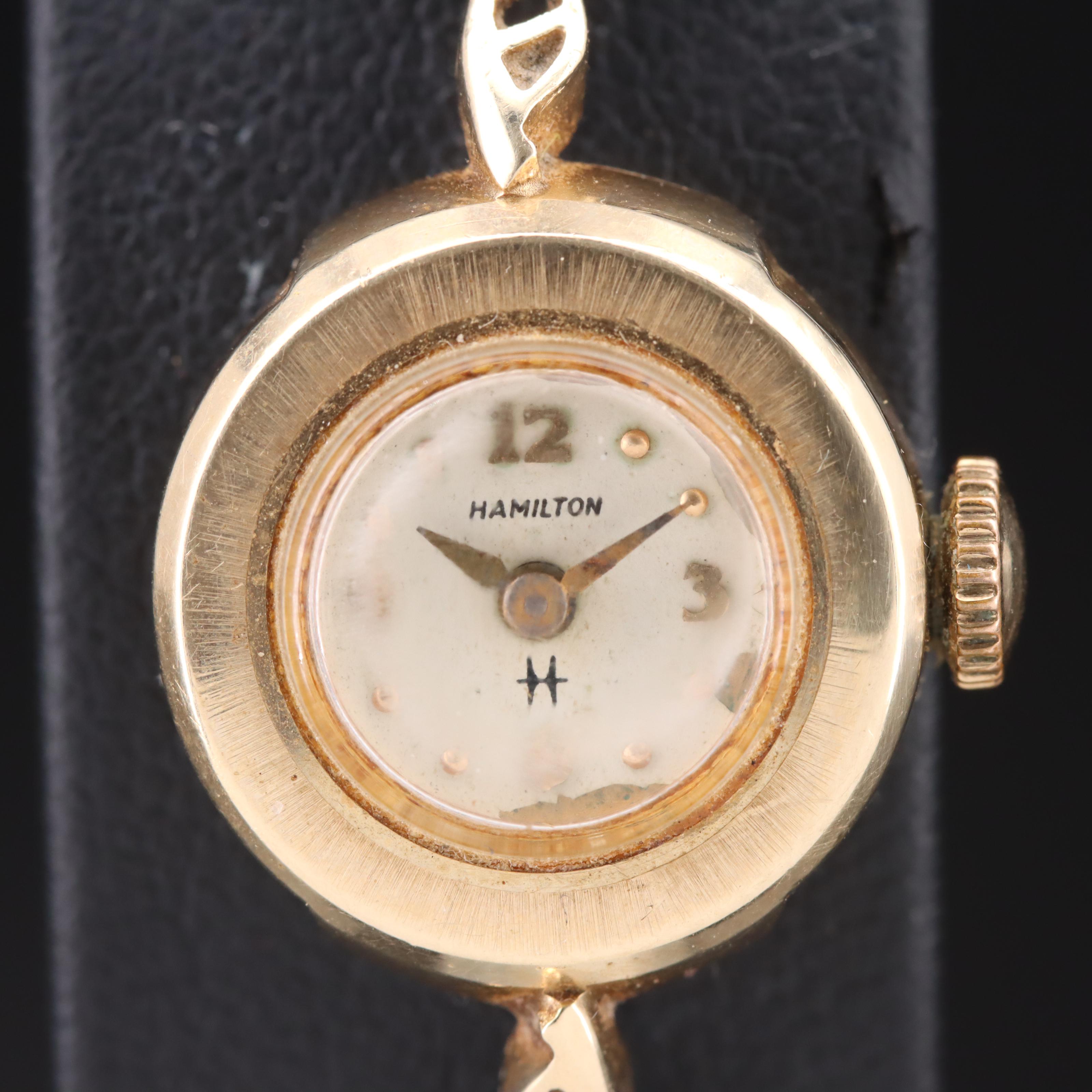 Vintage 14K Hamilton Watch