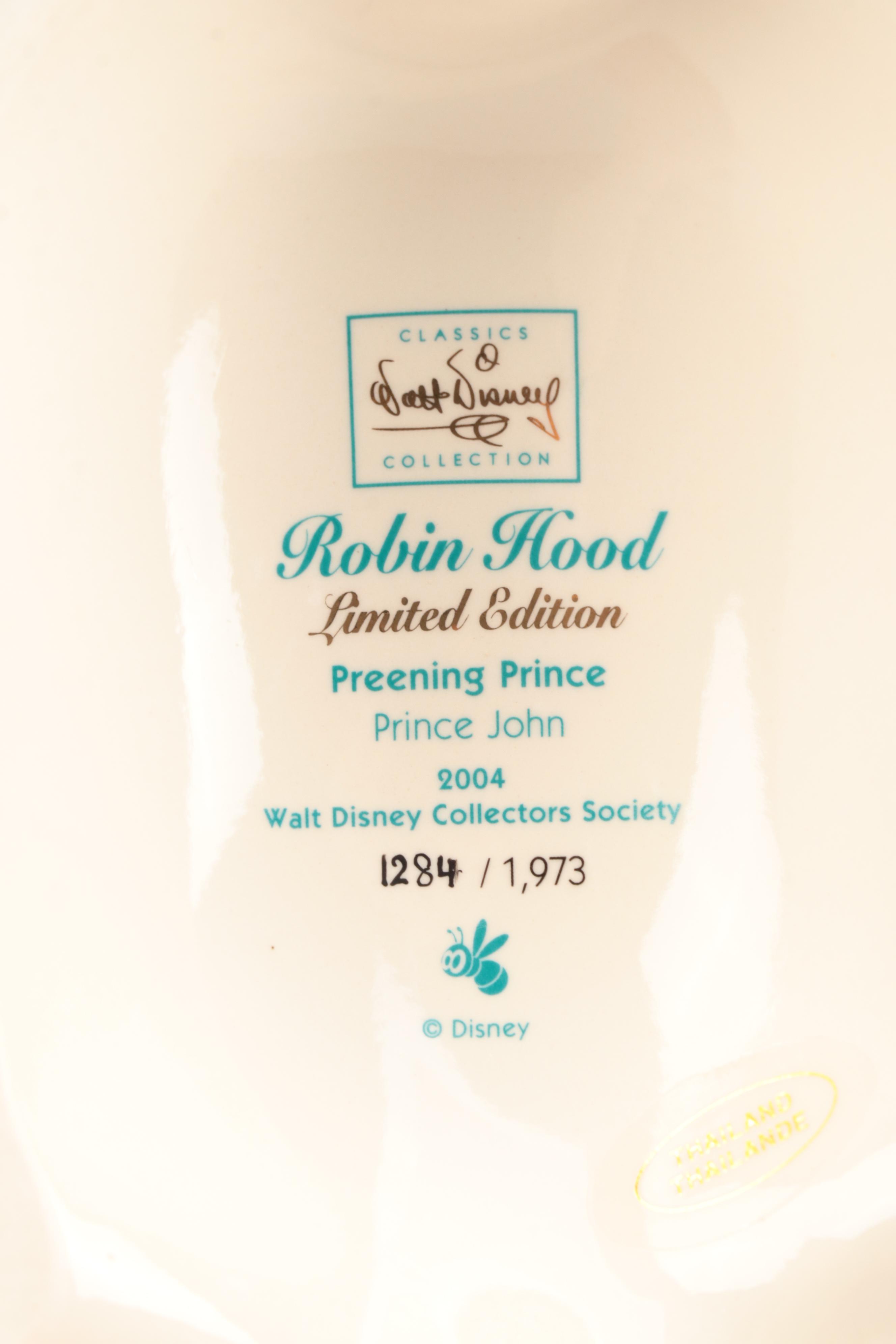 Walt Disney Classics Collection "Robin Hood" and Other Figurines
