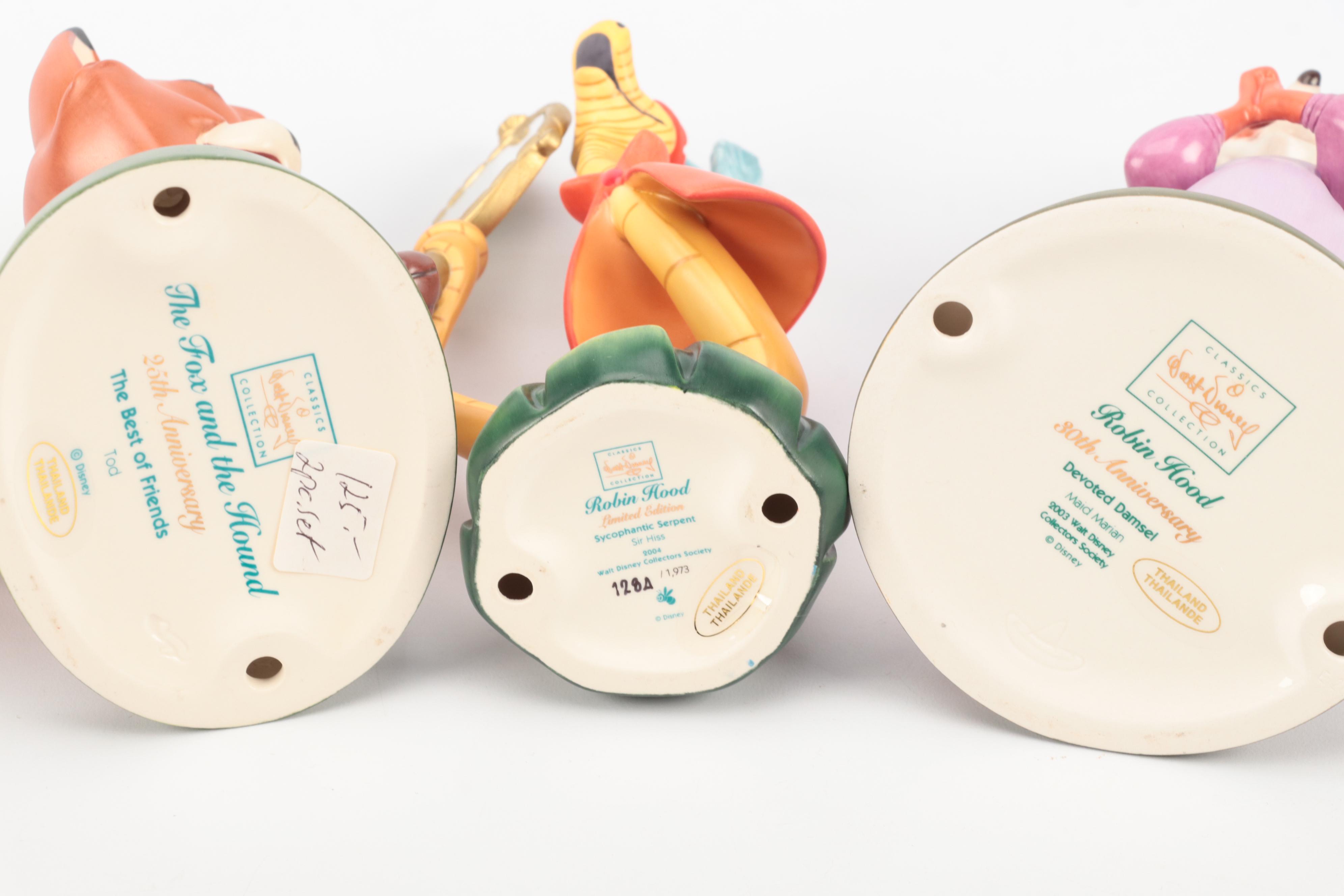 Walt Disney Classics Collection "Robin Hood" and Other Figurines