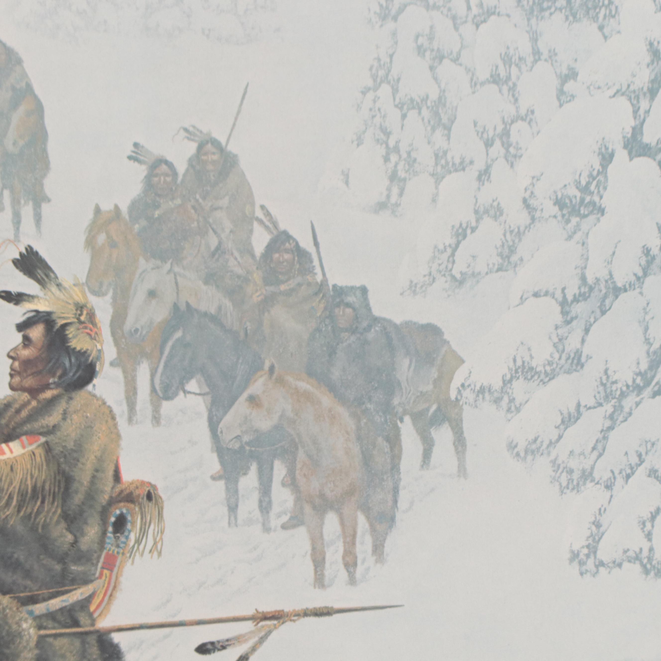 Jacob Pfeiffer Offset Lithograph "Out of Winter's Silence," Late 20th Century