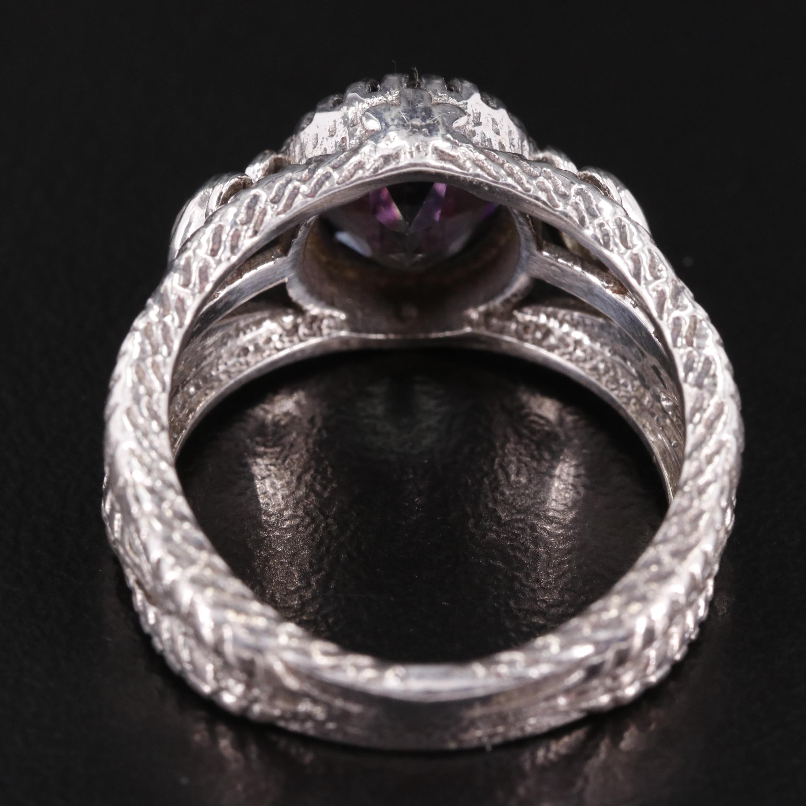 Sterling Mystic Topaz and White Topaz Ring