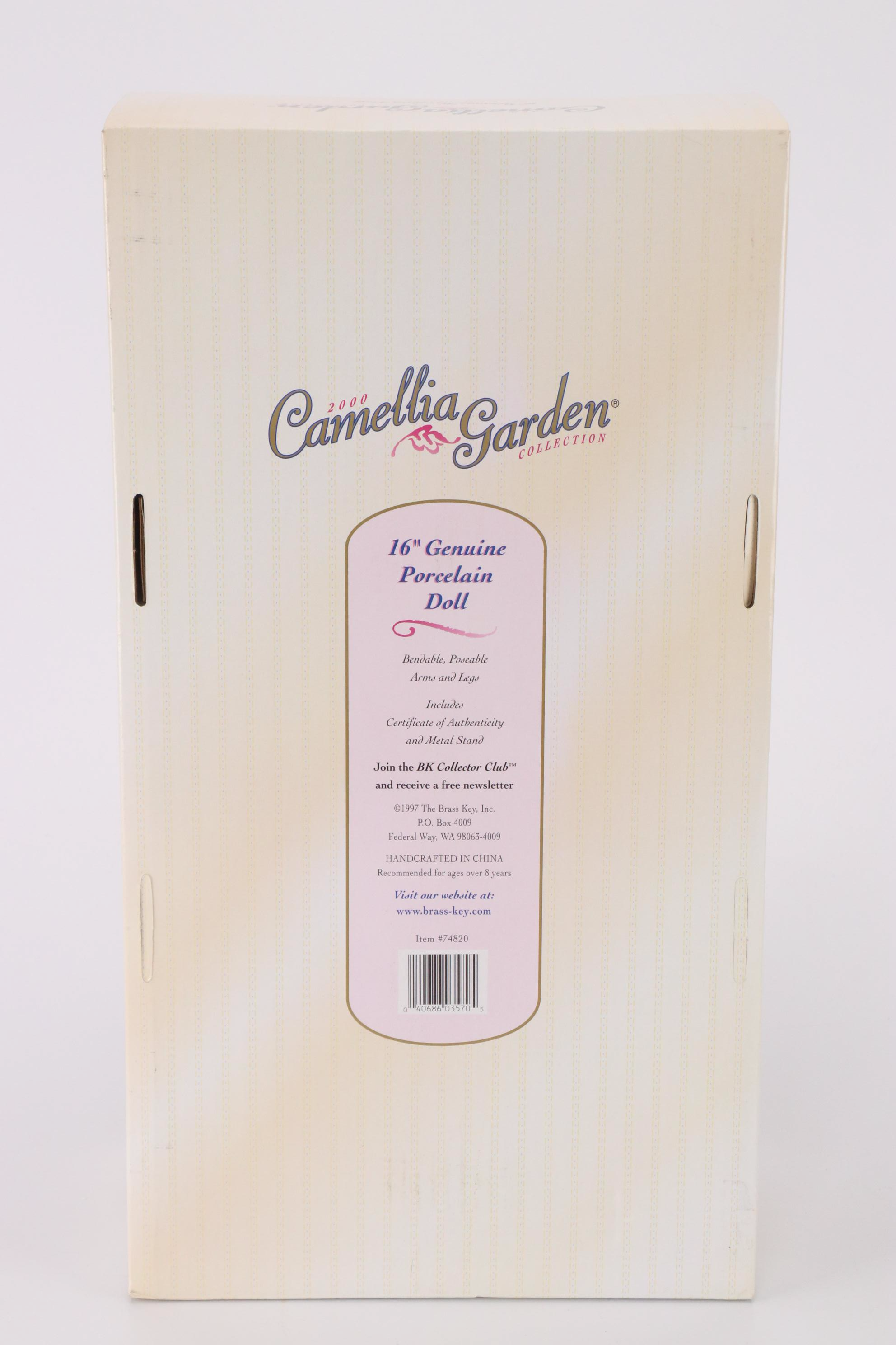 BK Collectibles Camellia Garden Collection Porcelain Dolls with Display Cases