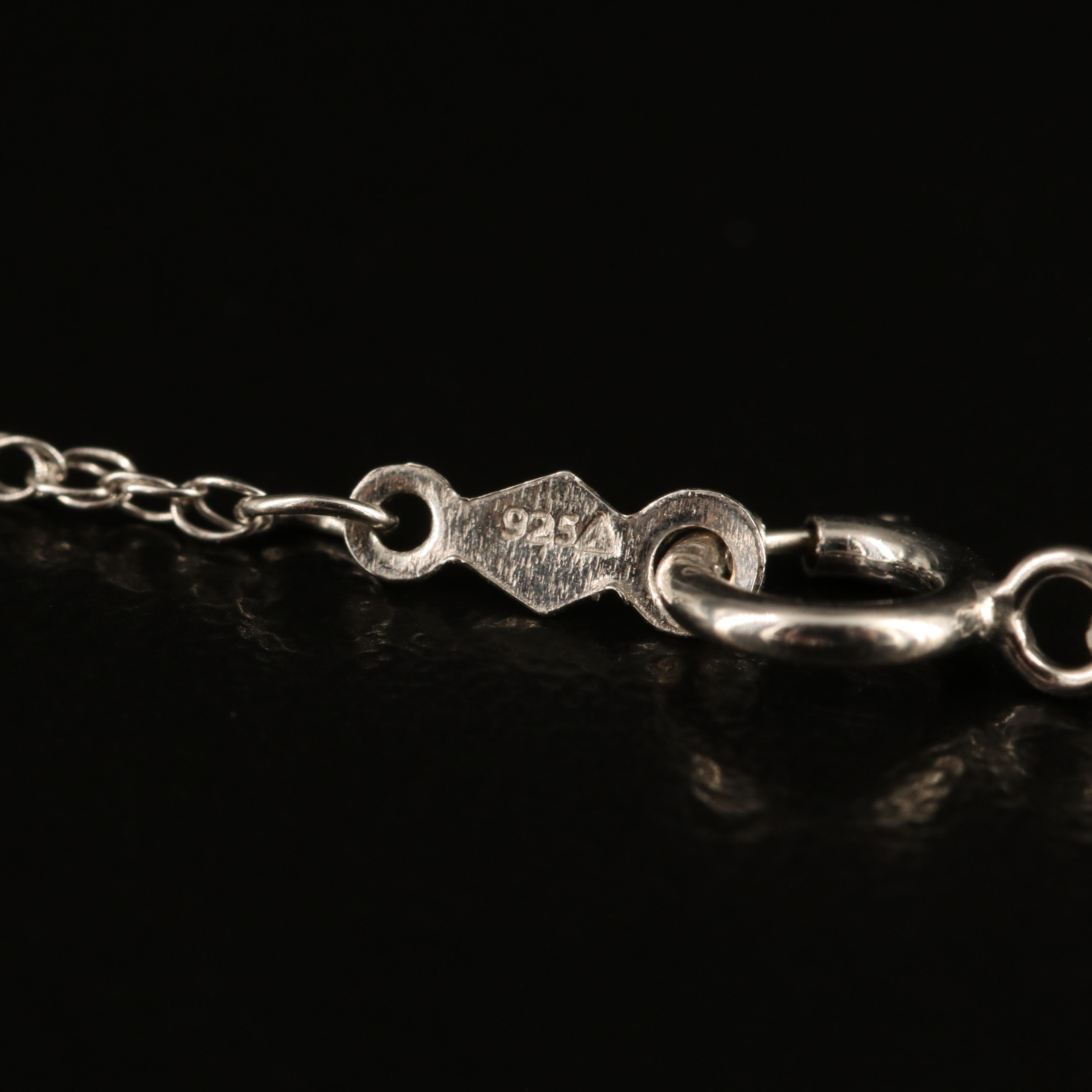 Sterling Amethyst, Tanzanite and Garnet Teardrop Pendant Necklace