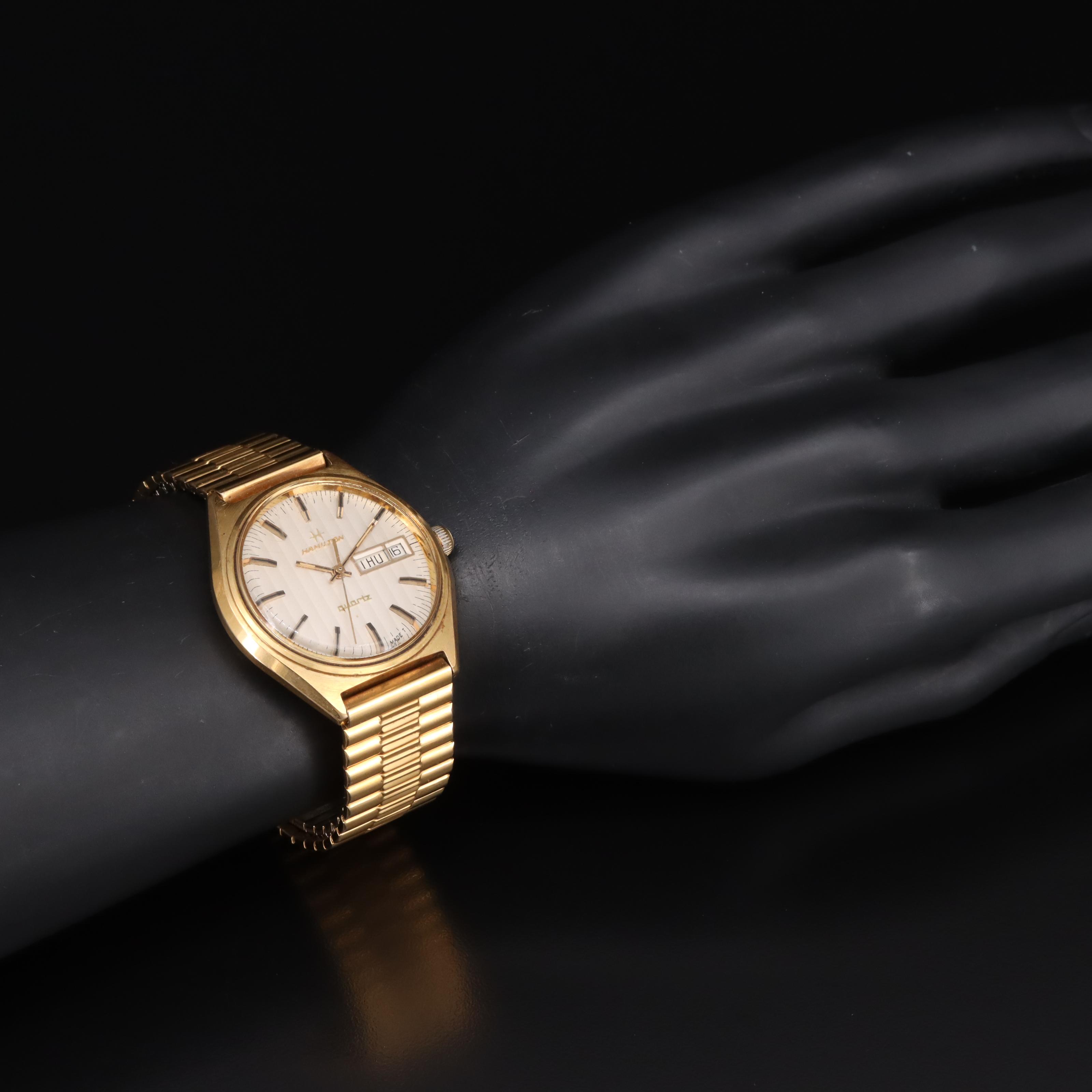 Vintage Hamilton Quartz Day-Date Watch