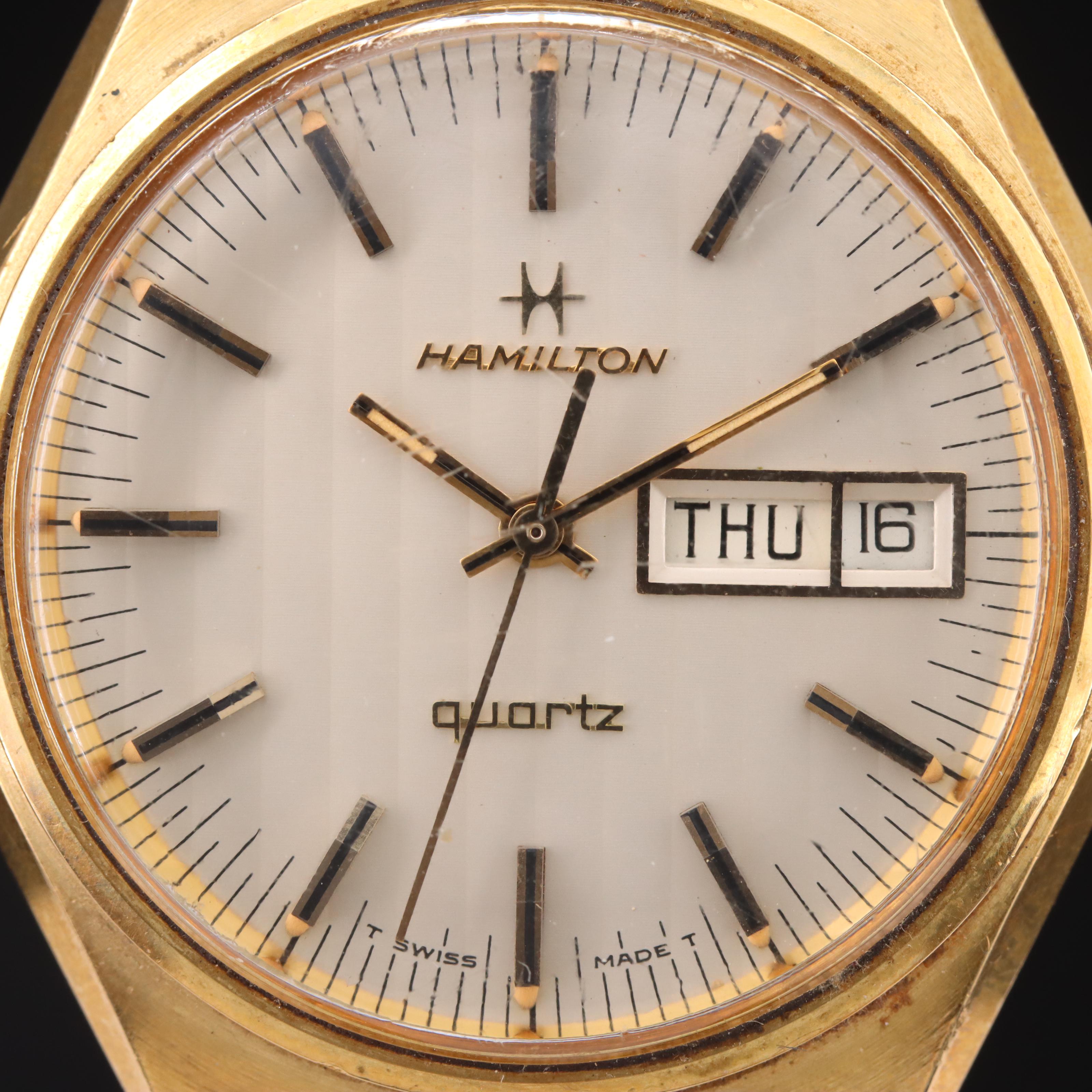 Vintage Hamilton Quartz Day-Date Watch