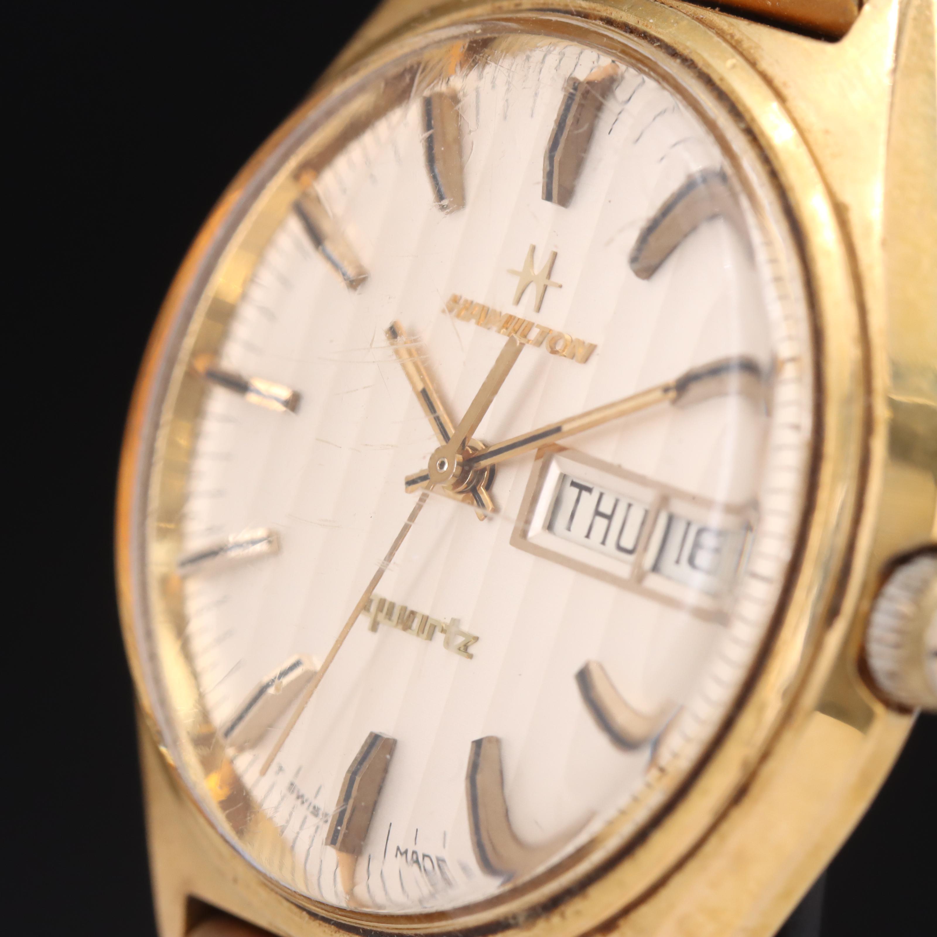 Vintage Hamilton Quartz Day-Date Watch
