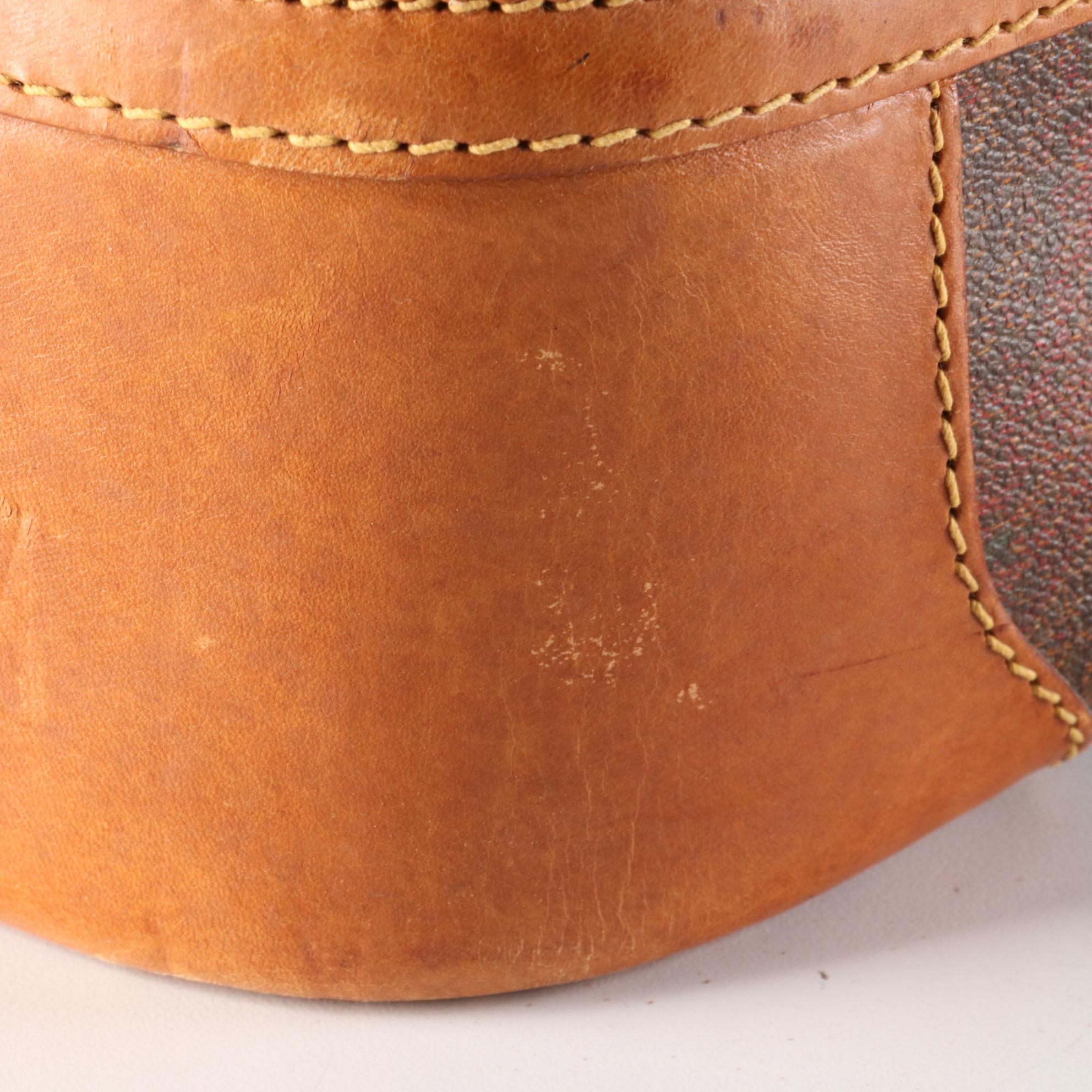 ETRO Travel Bag with Shoe Compartment in Paisley Coated Canvas and Leather