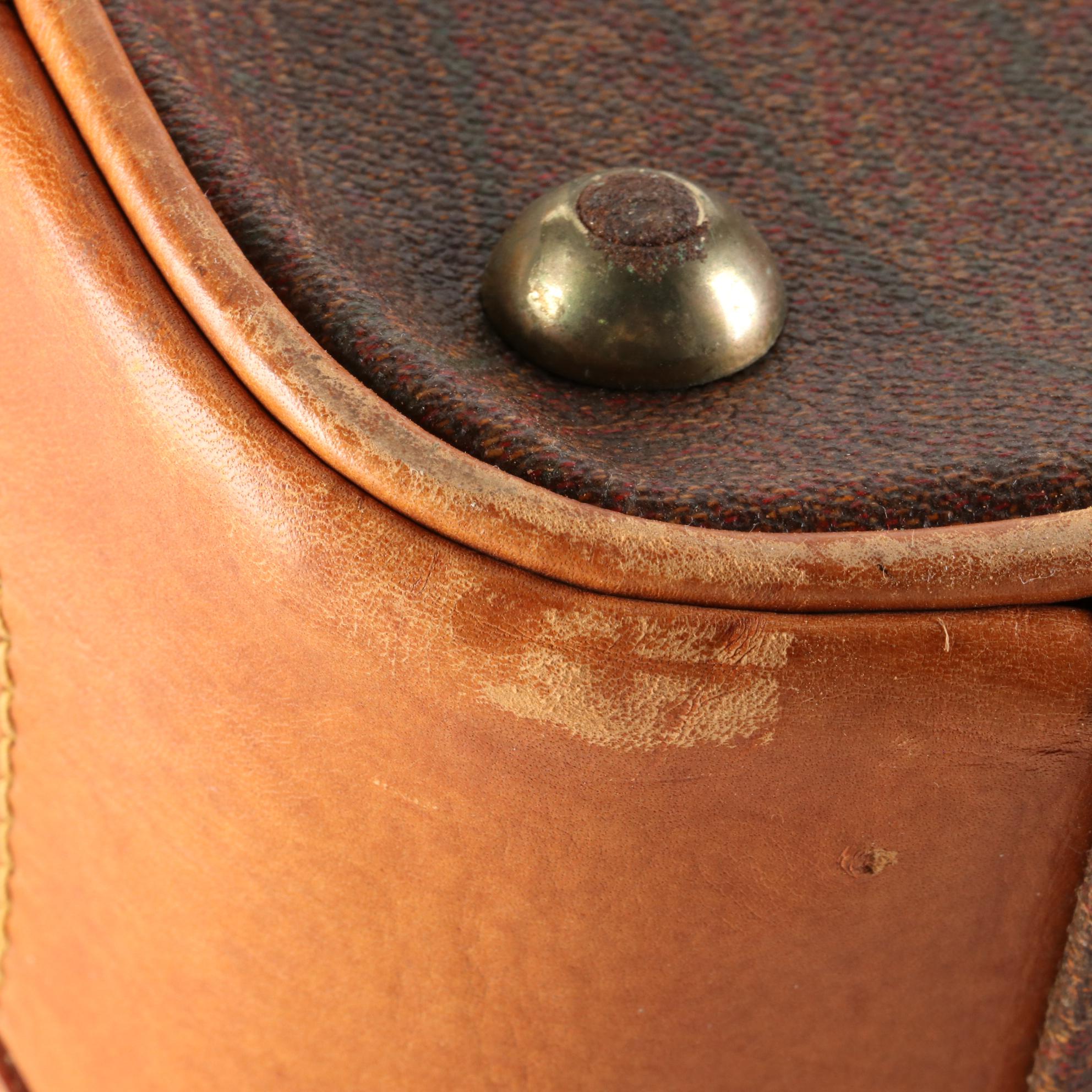 ETRO Travel Bag with Shoe Compartment in Paisley Coated Canvas and Leather