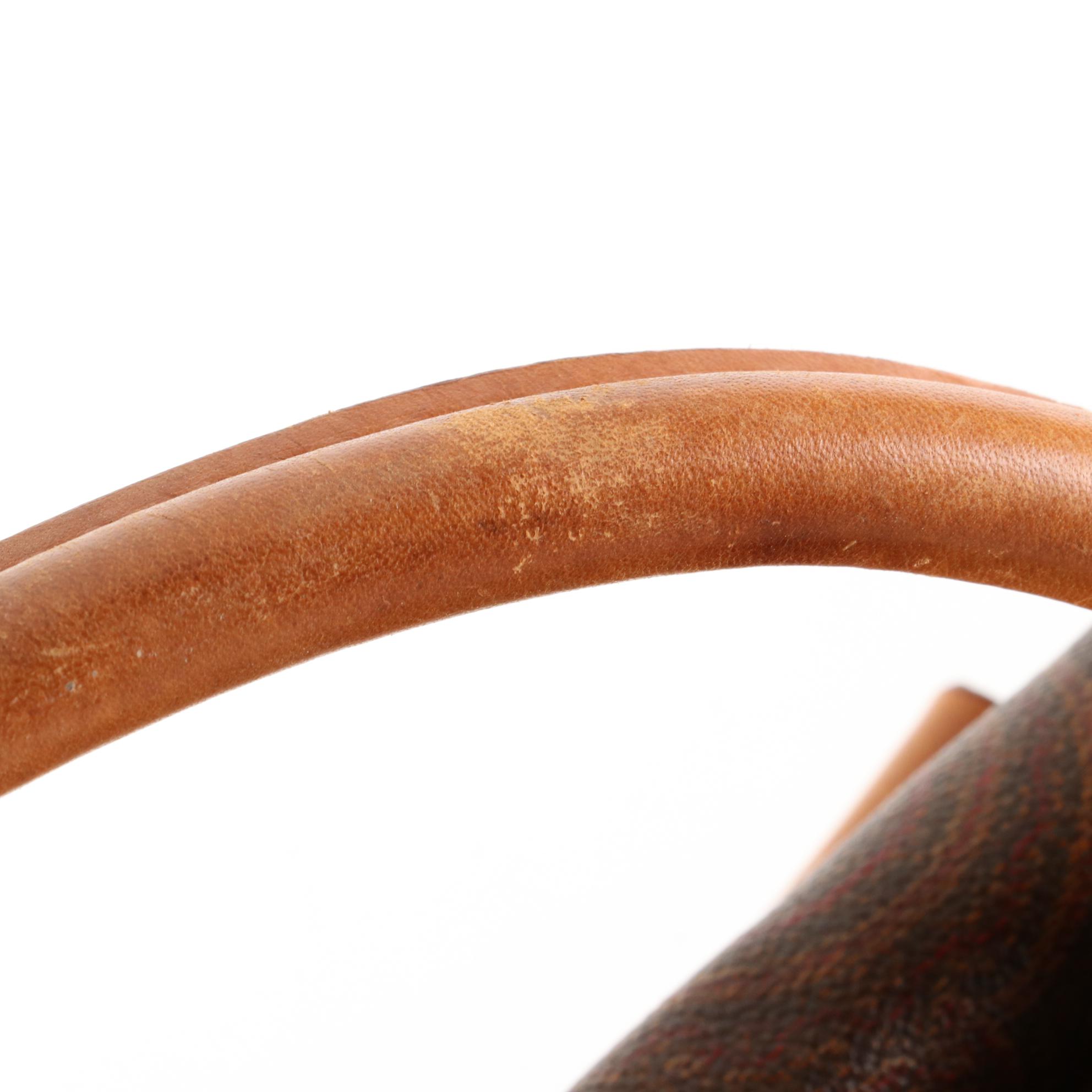 ETRO Travel Bag with Shoe Compartment in Paisley Coated Canvas and Leather