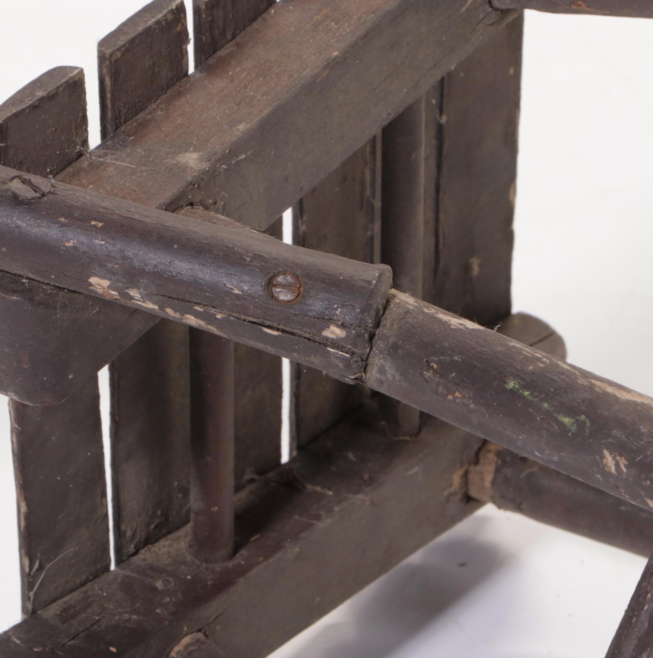 Primitive Style Painted Wooden Children's Chairs