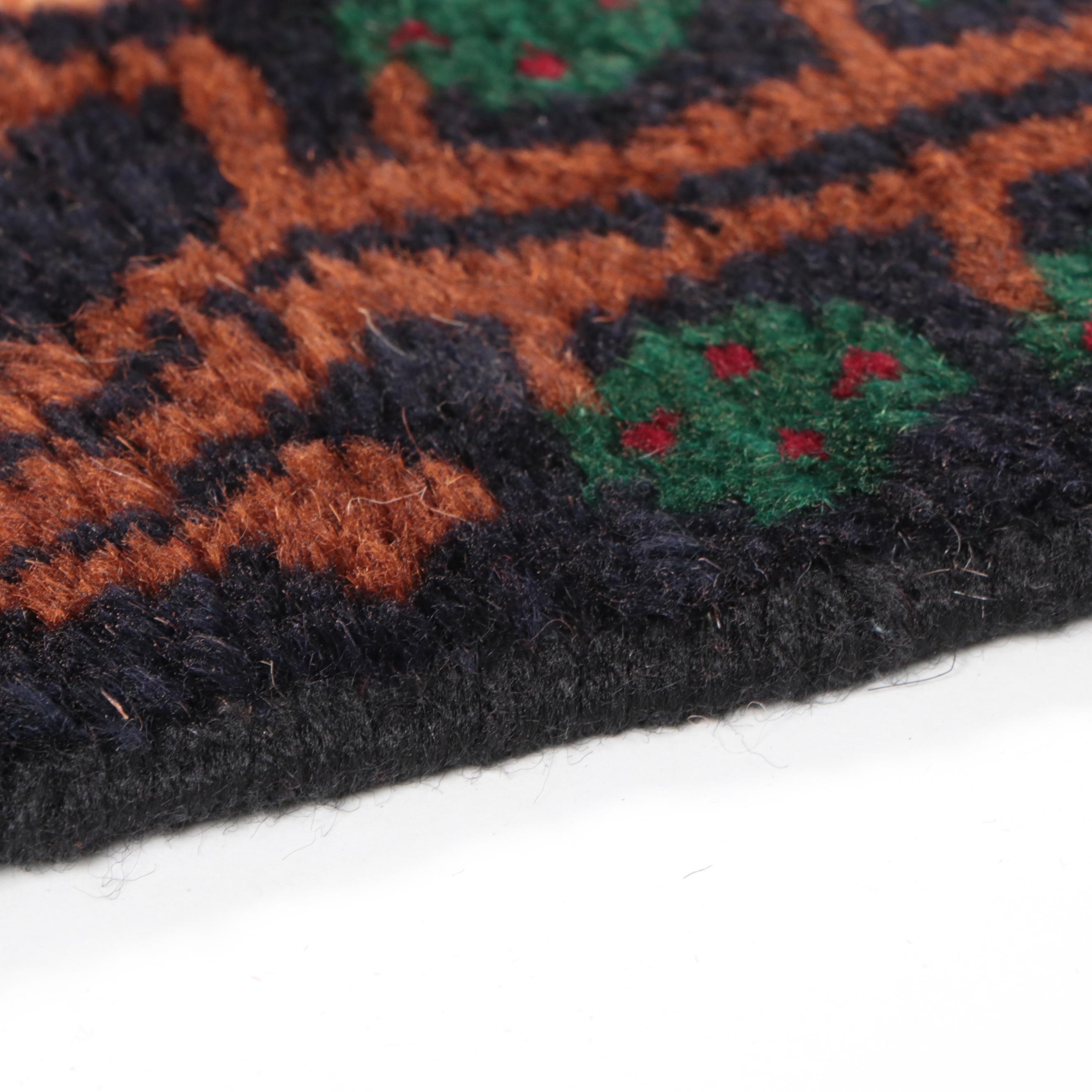 3' x 4'5 Hand-Knotted Afghan Baluch Accent Rug