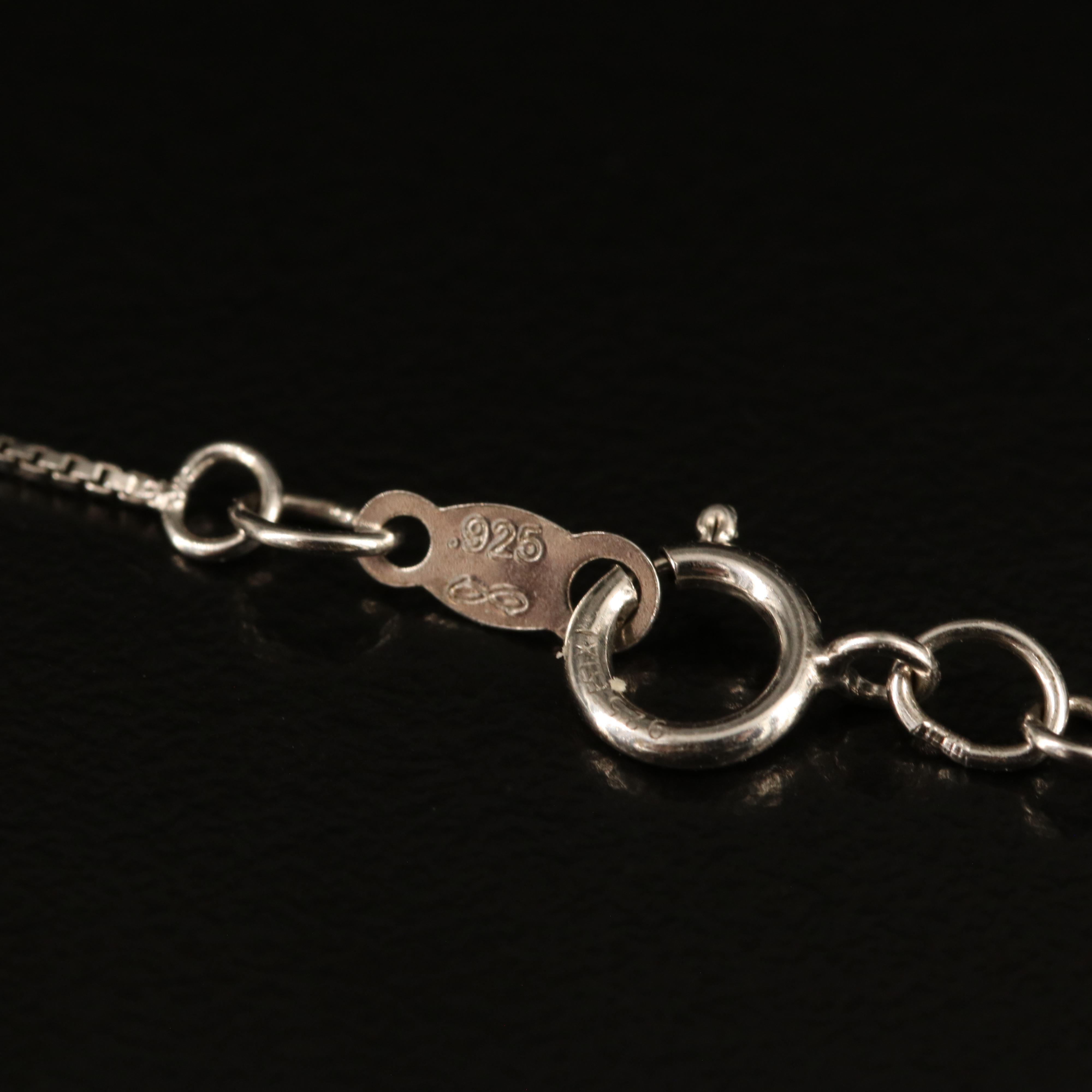 Sterling Opal and White Sapphire Cluster Pendant Necklace