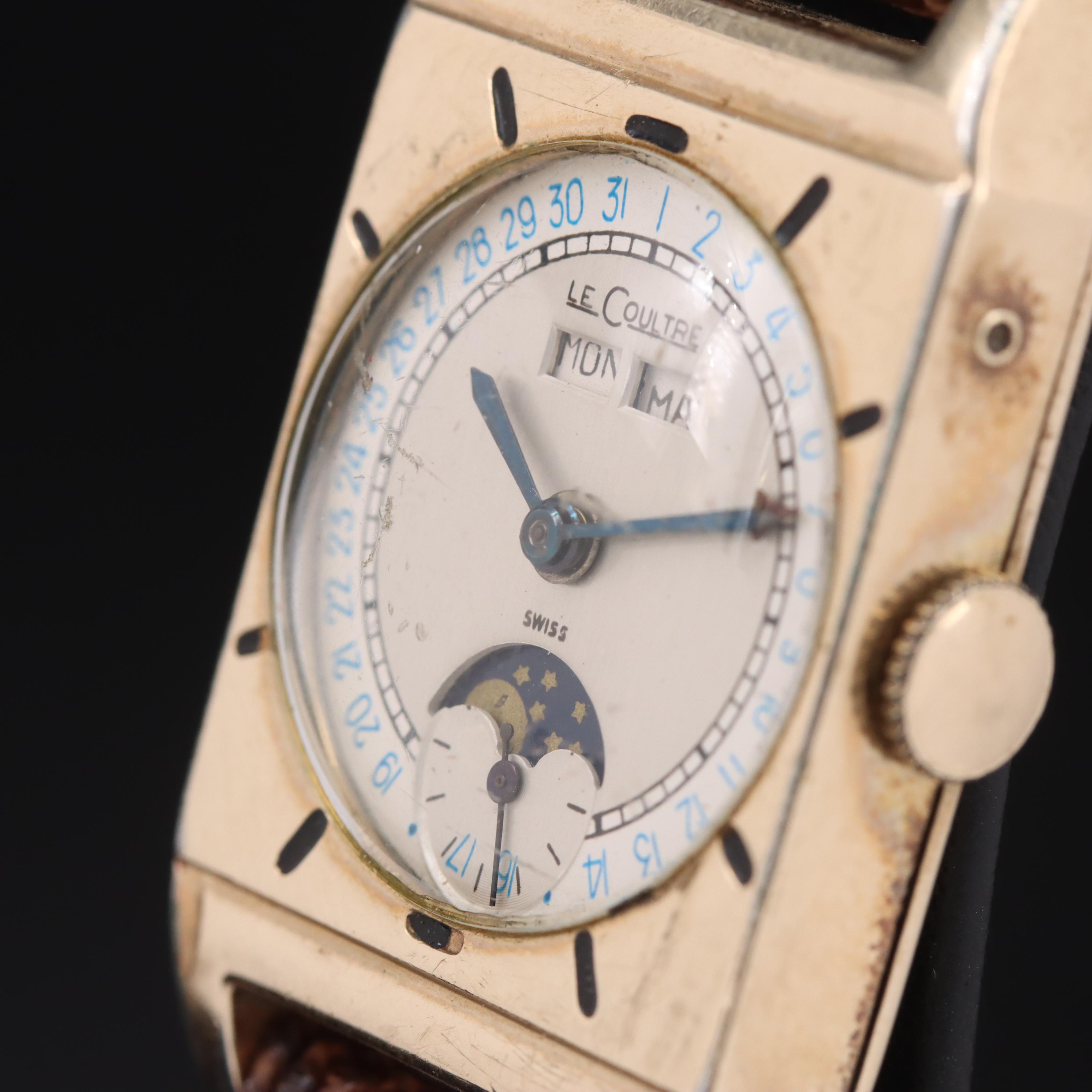 Vintage LeCoultre Triple Date Moonphase Watch