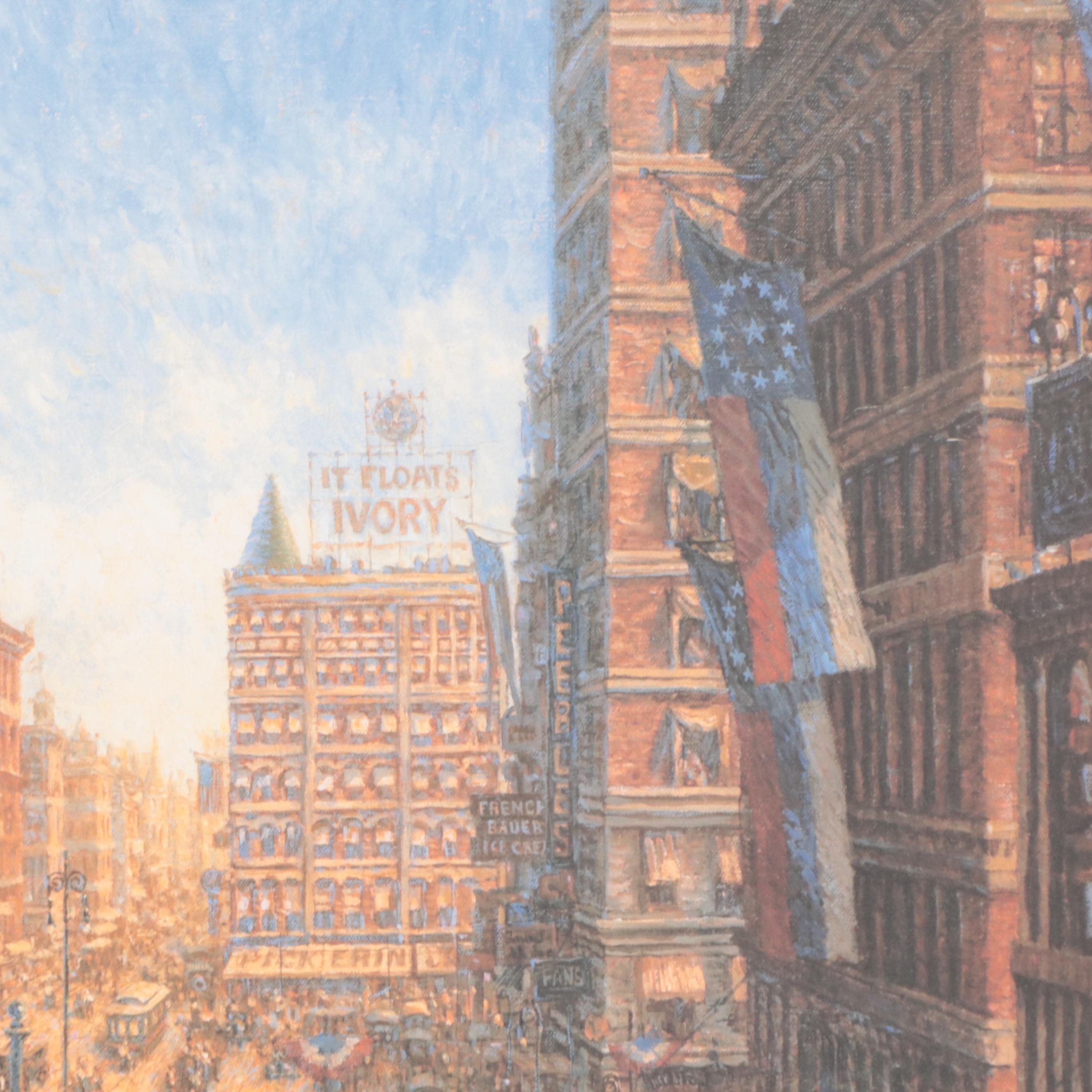 Frank McElwain Offset Lithograph "Cincinnati Celebrates the Fourth"