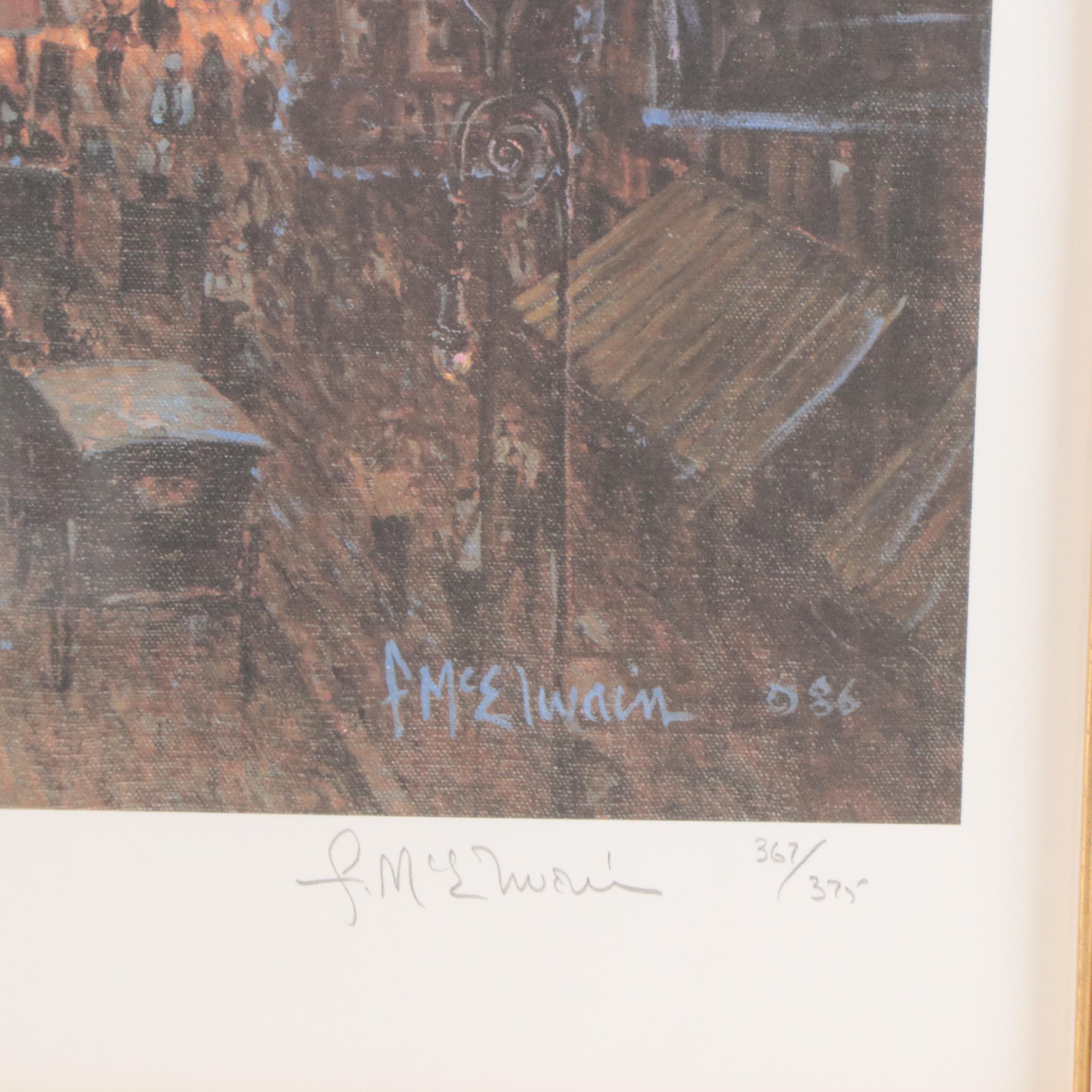 Frank McElwain Offset Lithograph "Cincinnati Celebrates the Fourth"