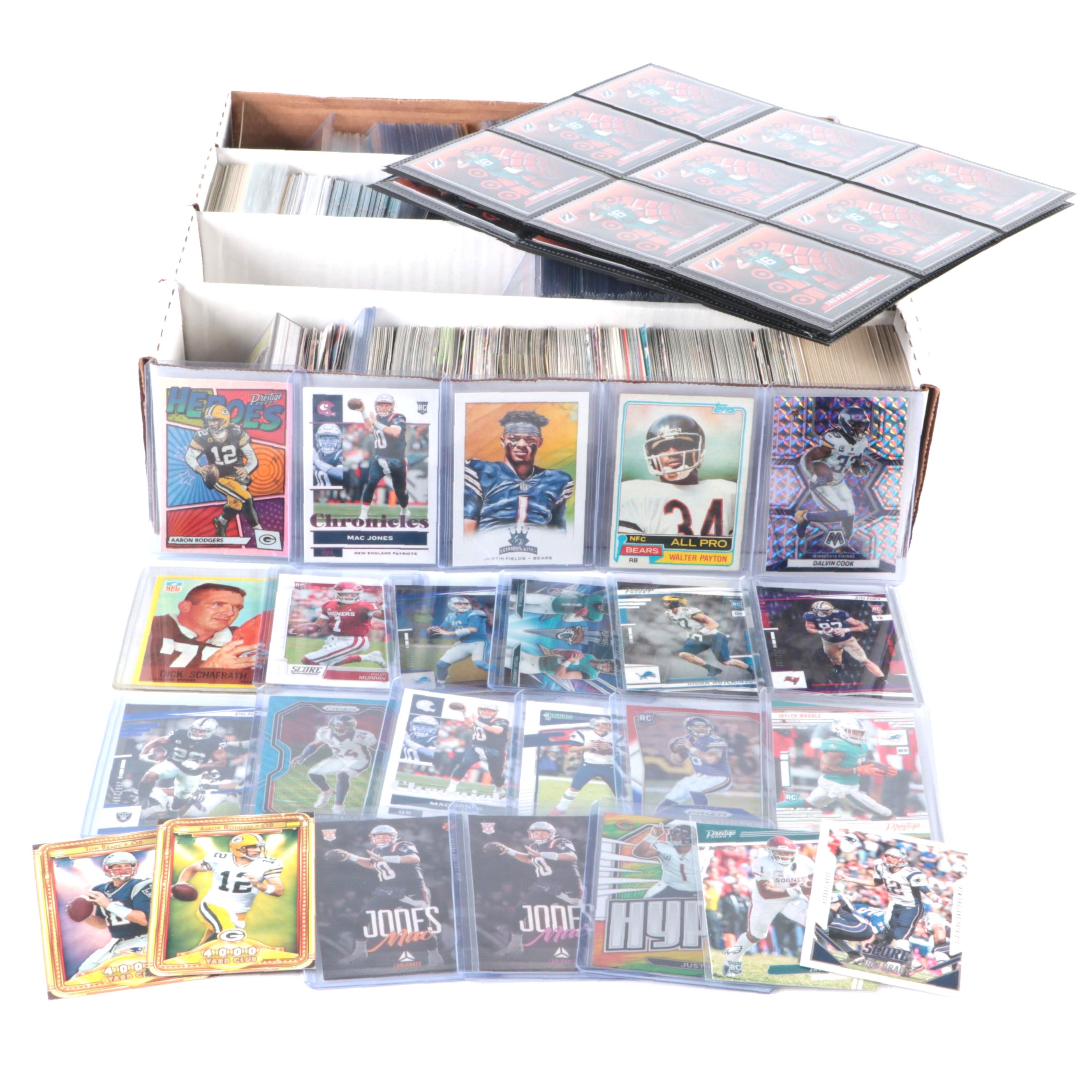 Mosaic with More Football Cards, John Elway, Tom Brady and More, 1980s–2020s