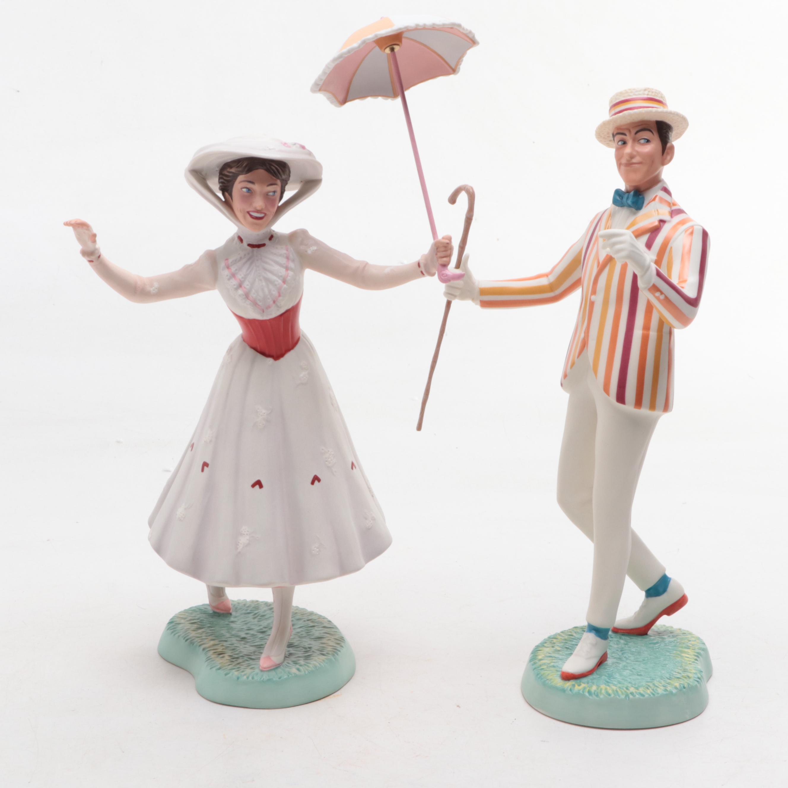 Classics Walt Disney Collection Ceramic Figurines Including "Mary Poppins"