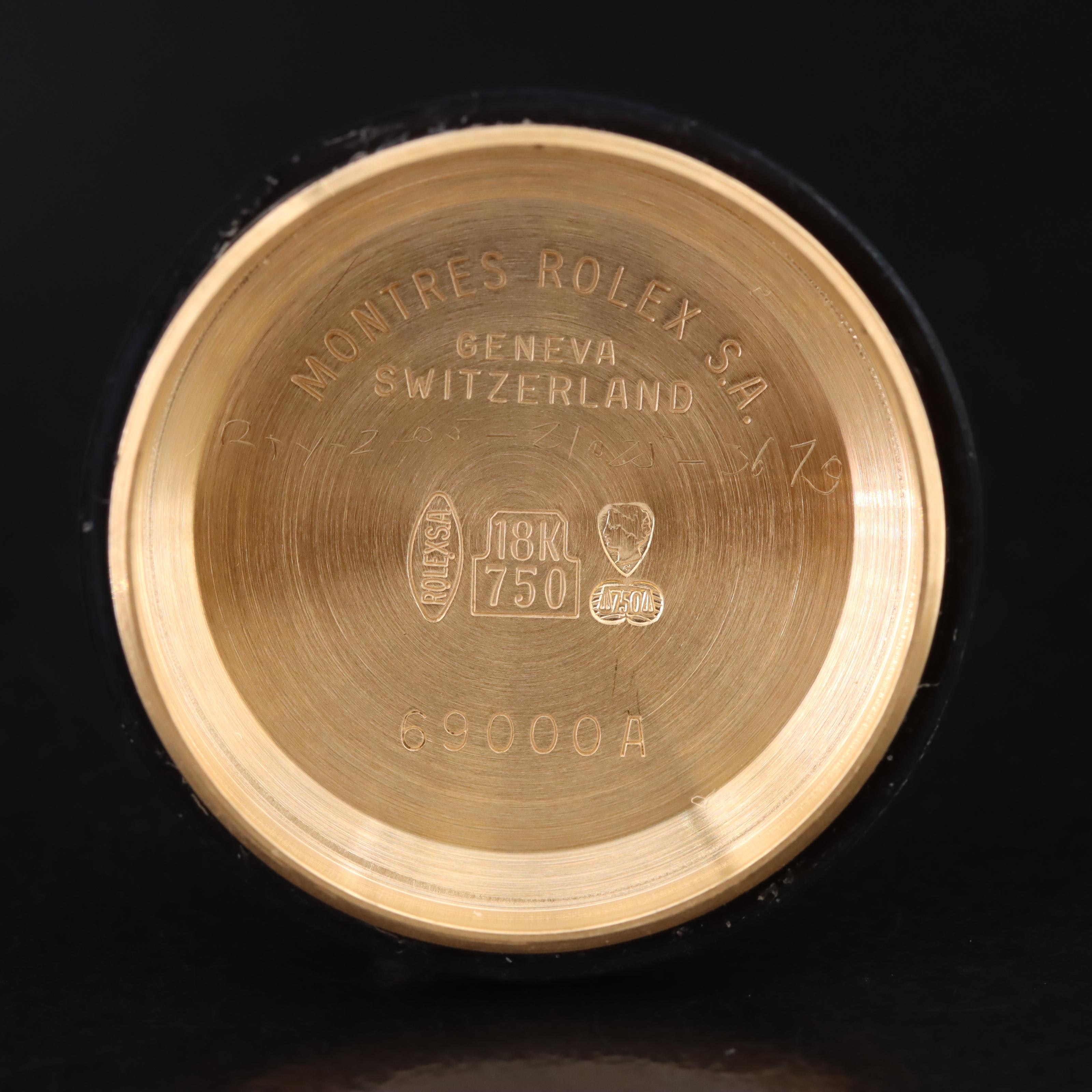 18K Rolex Houndstooth Diamond Dial Datejust Watch with President Watch Band