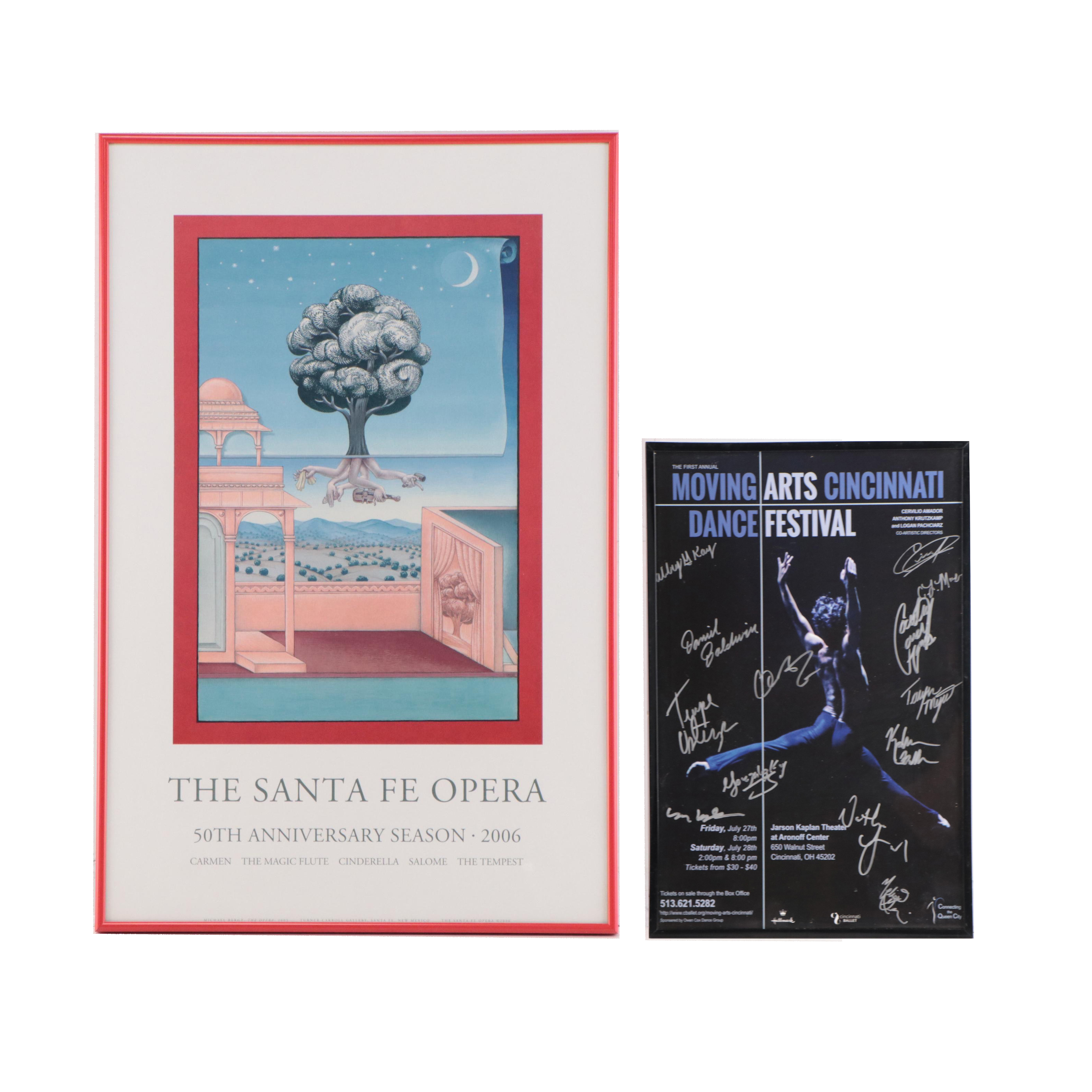 Cincinnati and Santa Fe Performing Arts Posters, Circa 2000