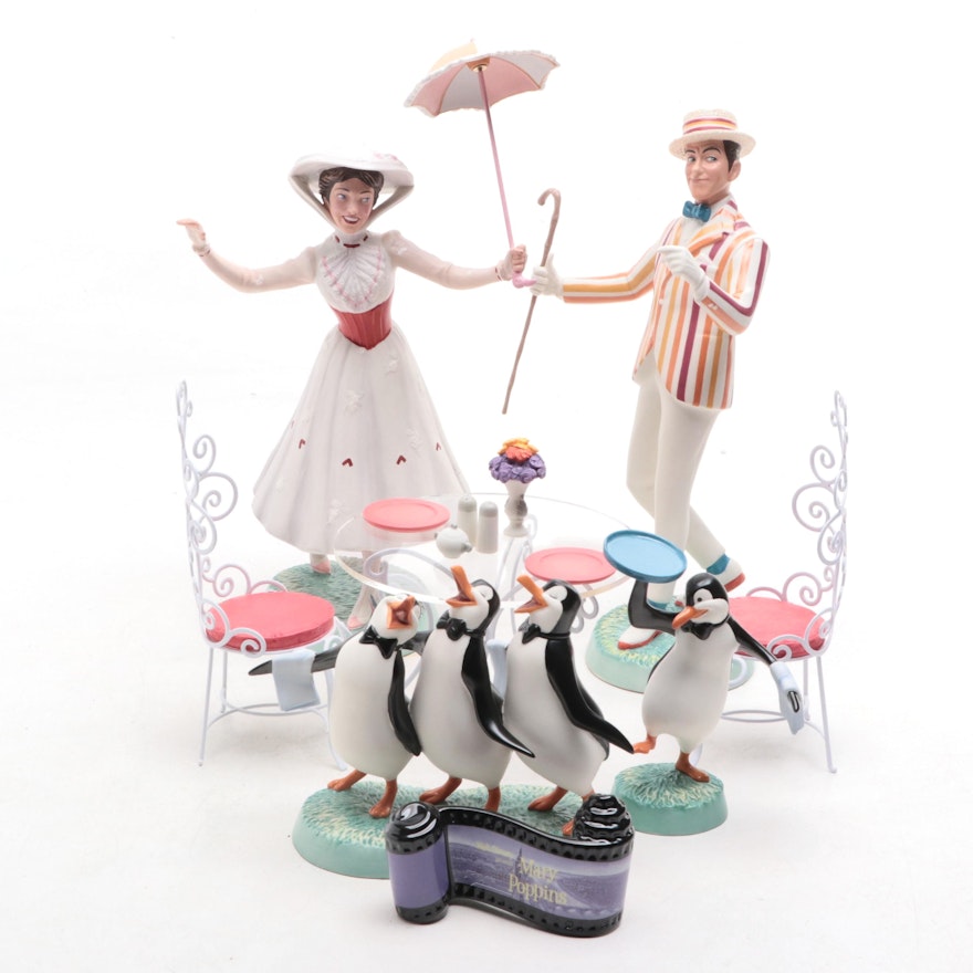 Classics Walt Disney Collection Ceramic Figurines Including "Mary Poppins"