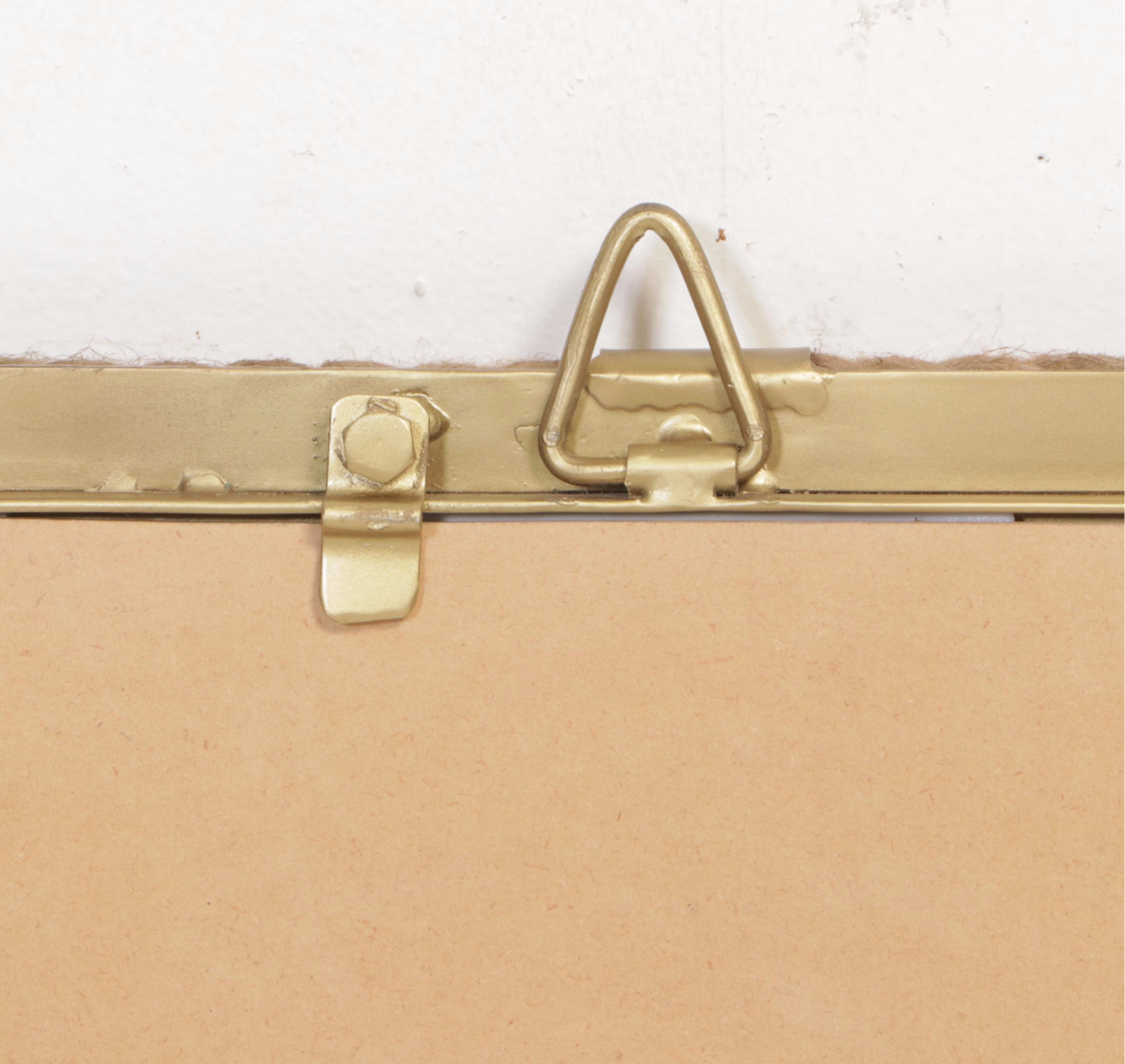 Gilt Metal and Rope Wall Mirror