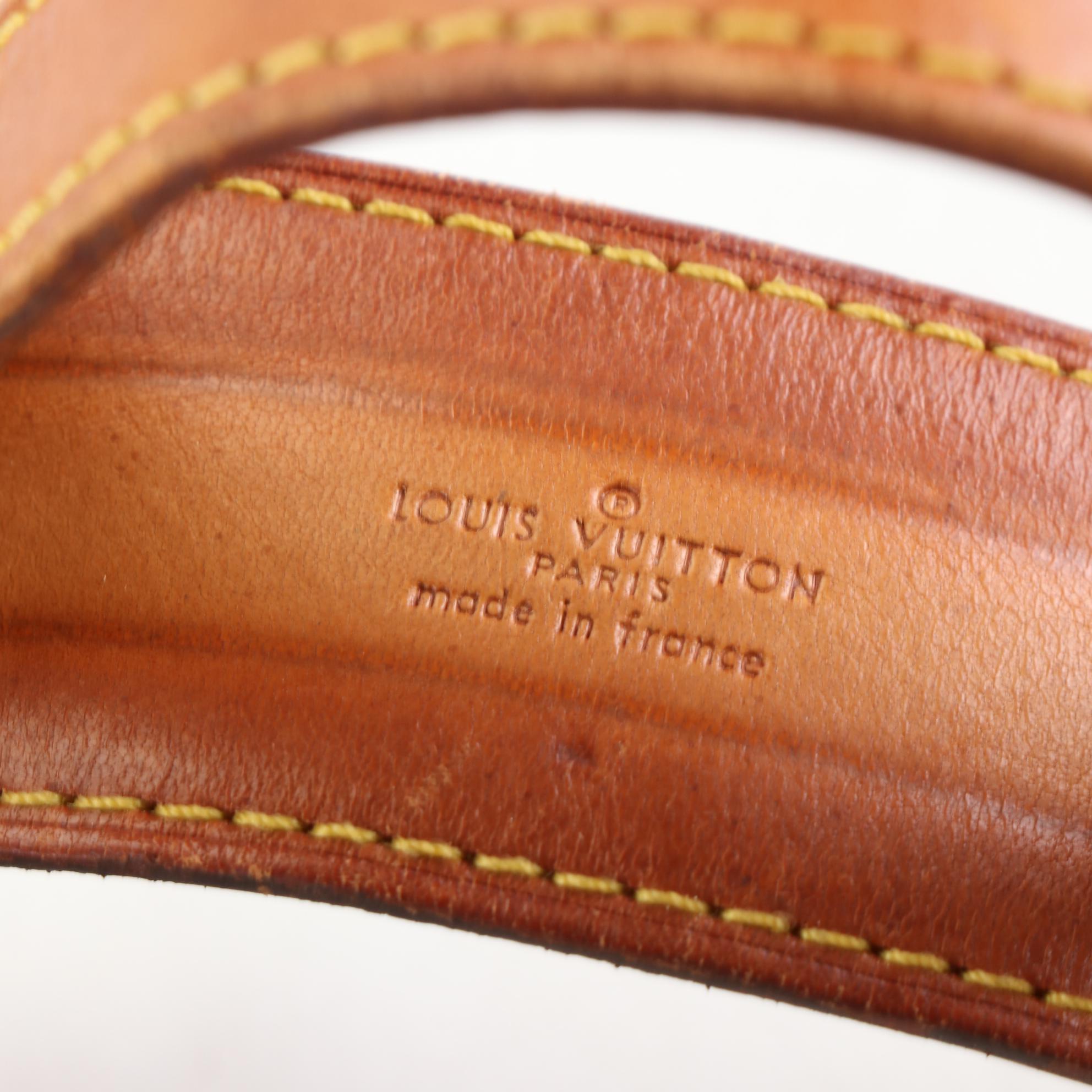 Louis Vuitton Chantilly GM Saddle Bag in Monogram Canvas and Vachetta Leather