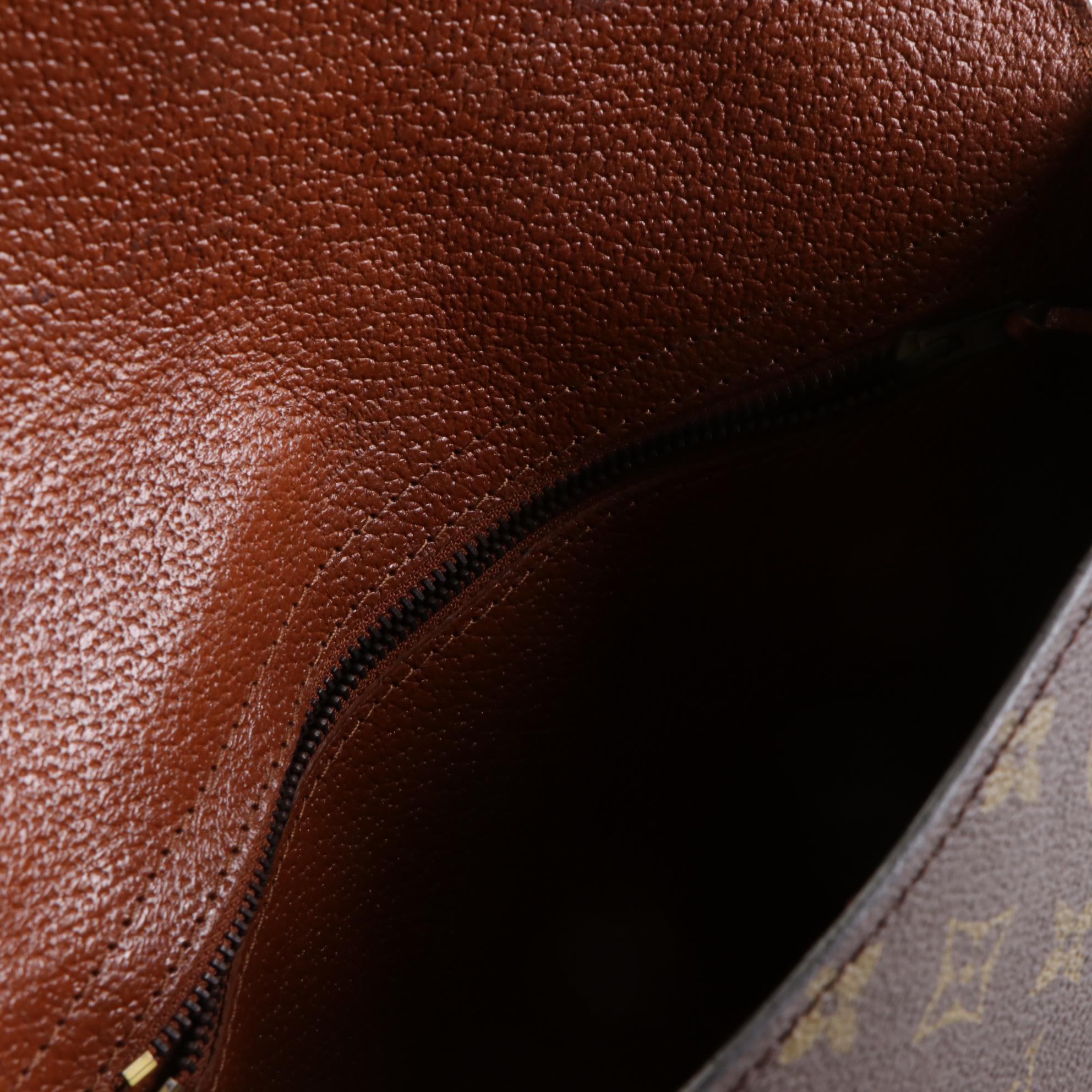 Louis Vuitton Chantilly GM Saddle Bag in Monogram Canvas and Vachetta Leather