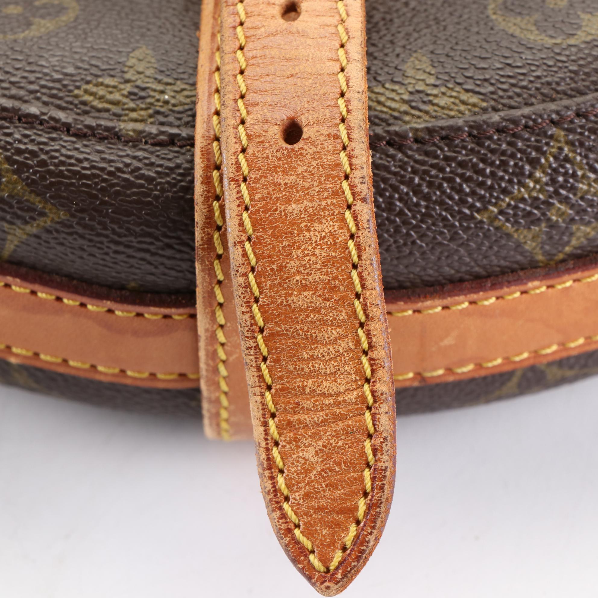 Louis Vuitton Chantilly GM Saddle Bag in Monogram Canvas and Vachetta Leather