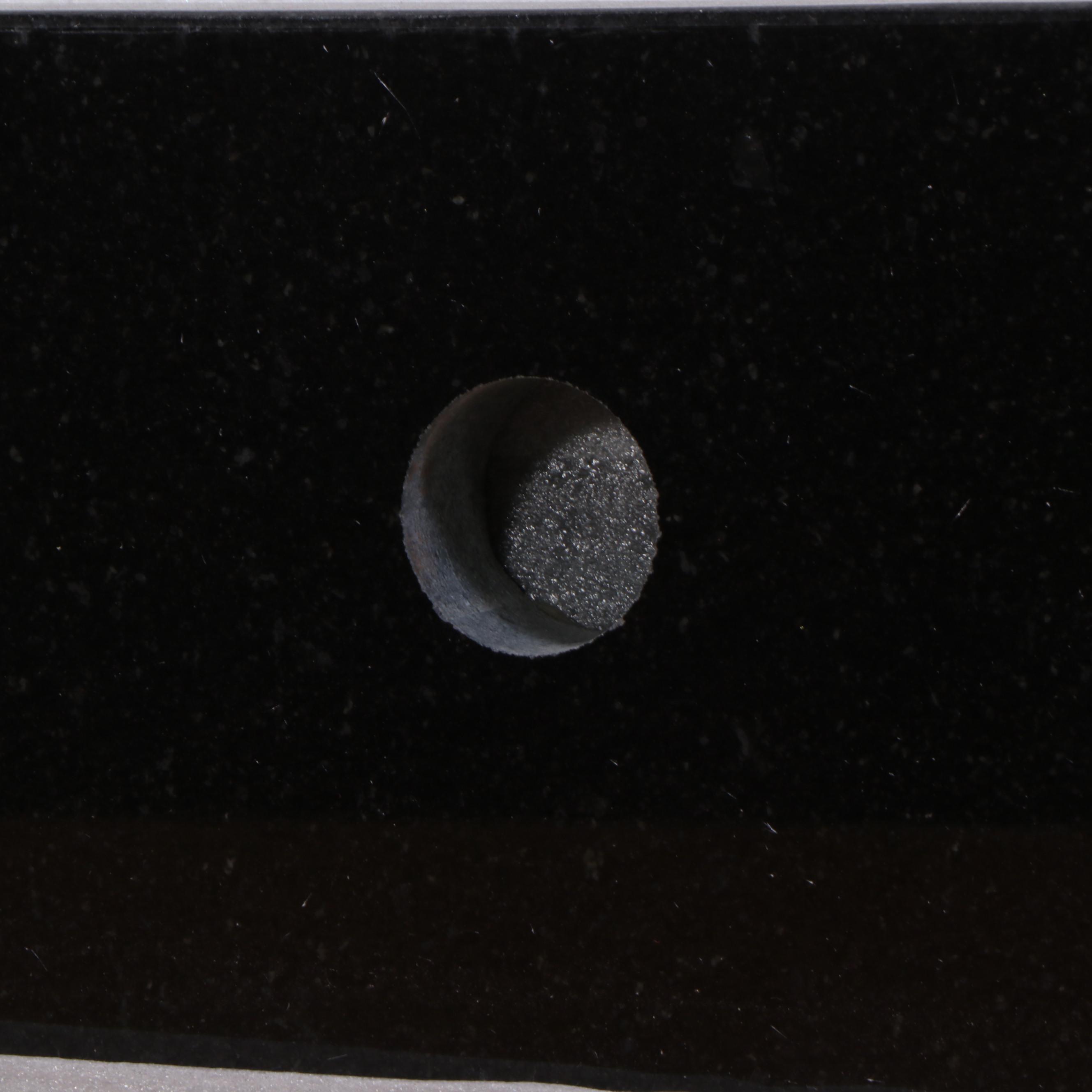 61"x 22" Black Granite Double Vanity Top for Rectangular Sinks