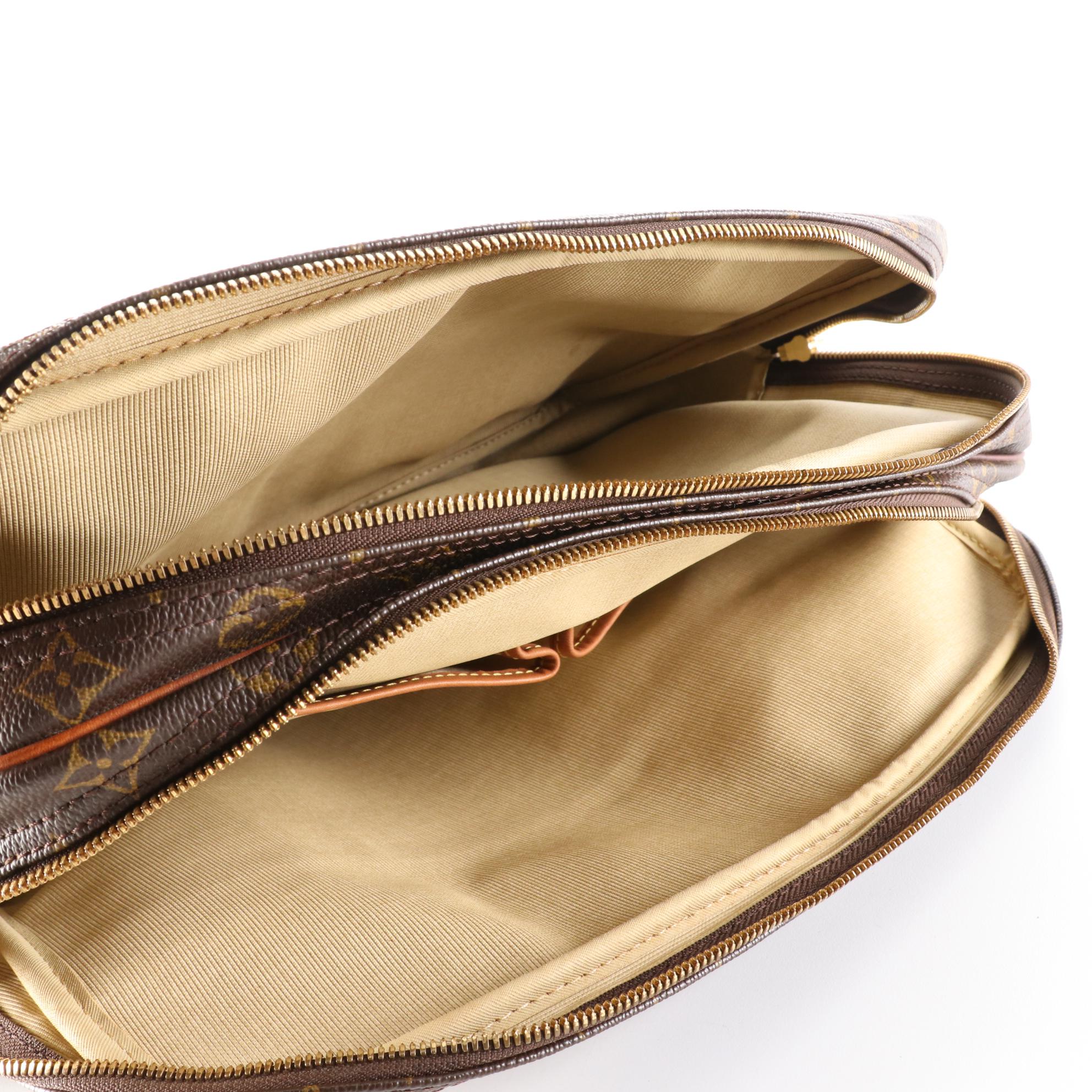 Louis Vuitton Reporter GM Messenger Bag in Monogram Canvas and Leather