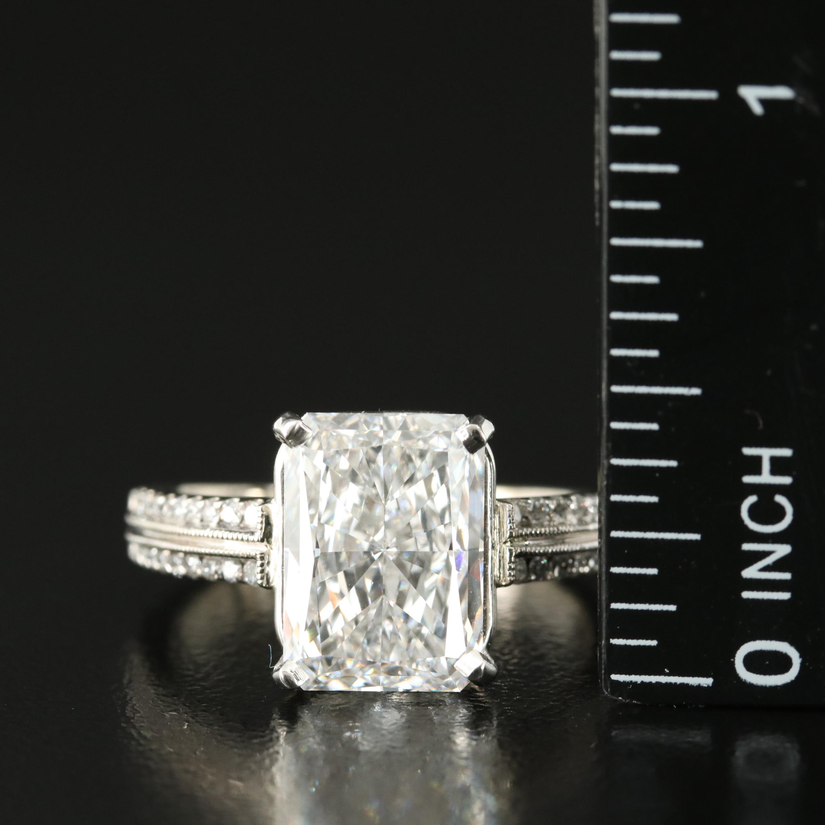 14K 5.29 CTW Lab Grown Diamond Ring with IGI Report
