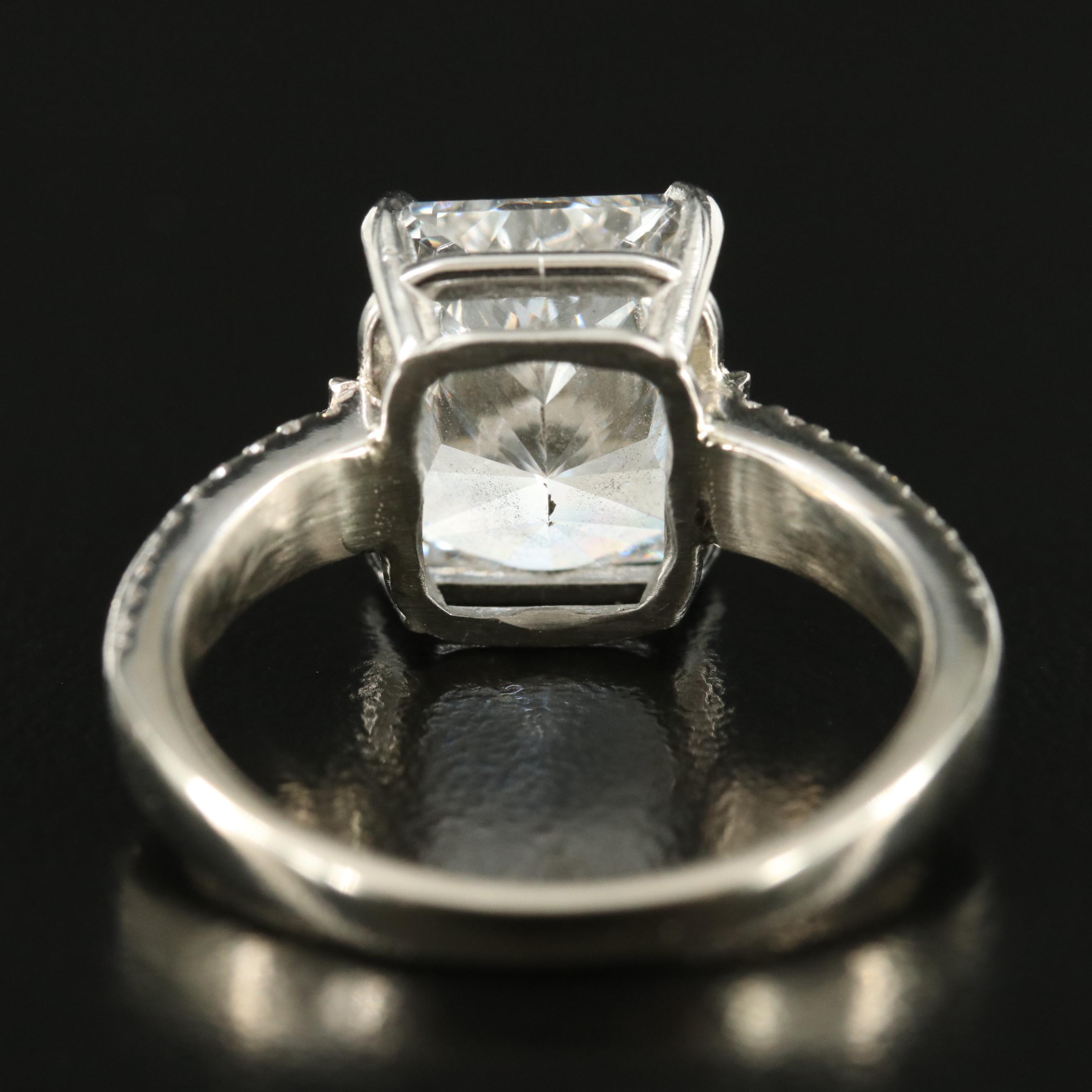 14K 5.29 CTW Lab Grown Diamond Ring with IGI Report