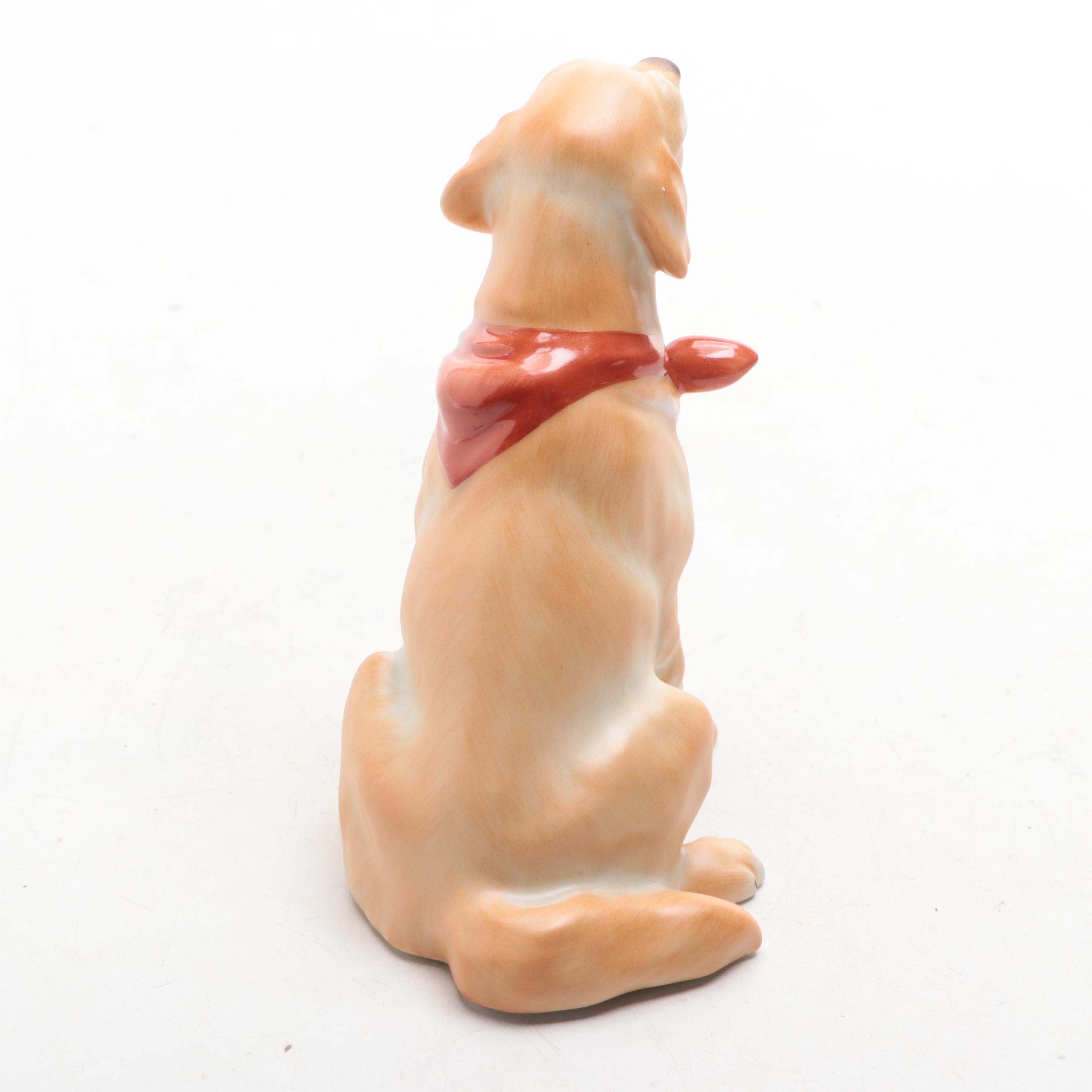 Herend First Edition Natural "Golden Retriever" Porcelain Figurine
