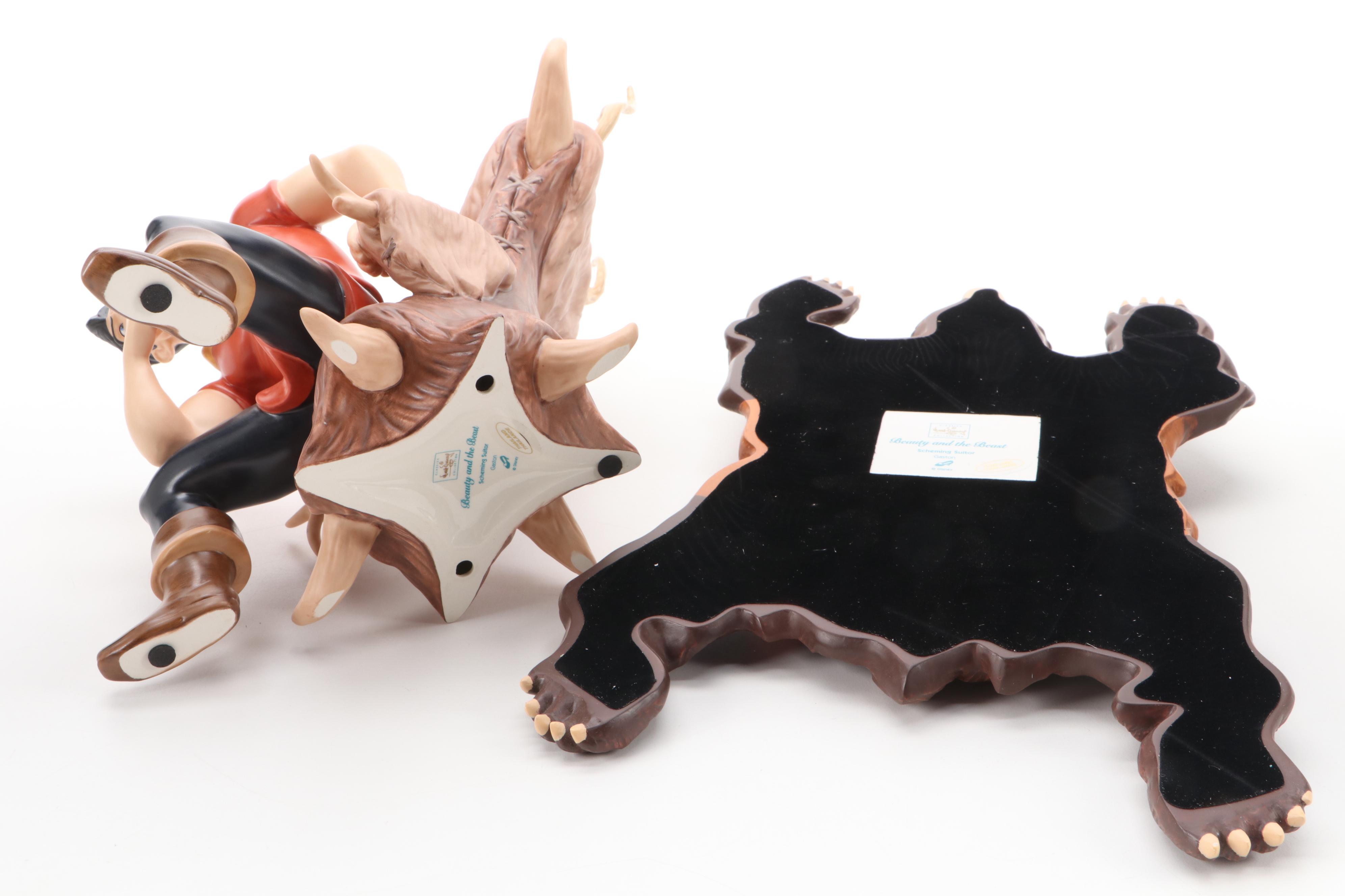 Classics Walt Disney Collection Ceramic Figurines Including "Le Fou"