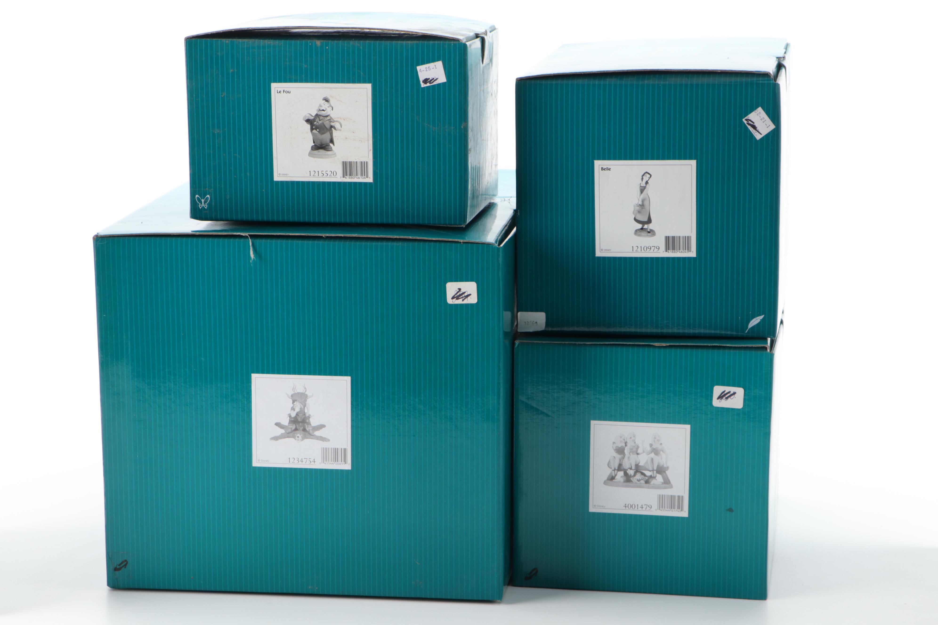 Classics Walt Disney Collection Ceramic Figurines Including "Le Fou"