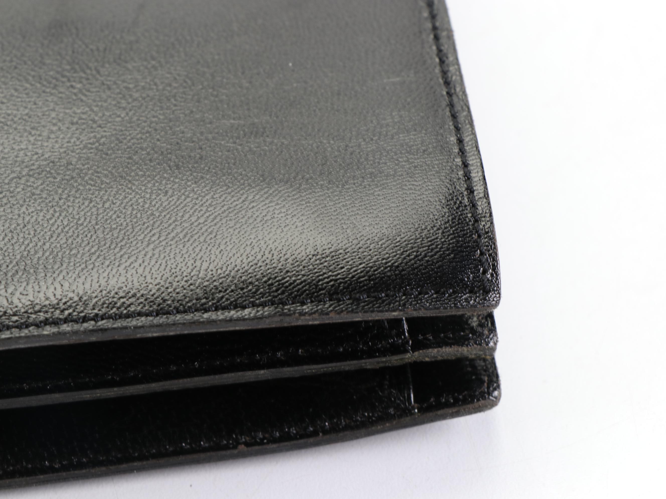 Yves Saint Laurent Convertible Clutch in Lizard Skin/Leather with Brogue Detail