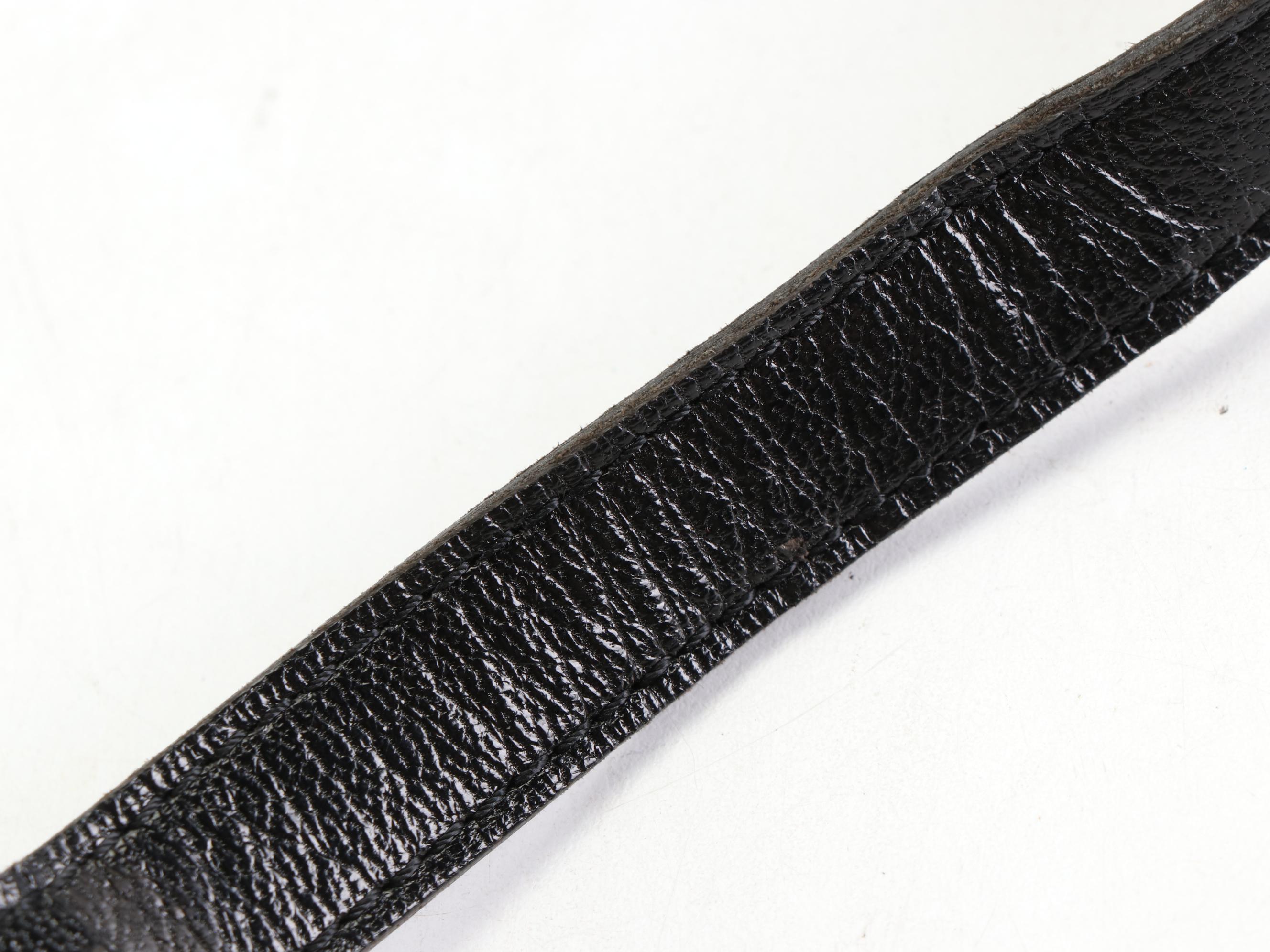 Yves Saint Laurent Convertible Clutch in Lizard Skin/Leather with Brogue Detail