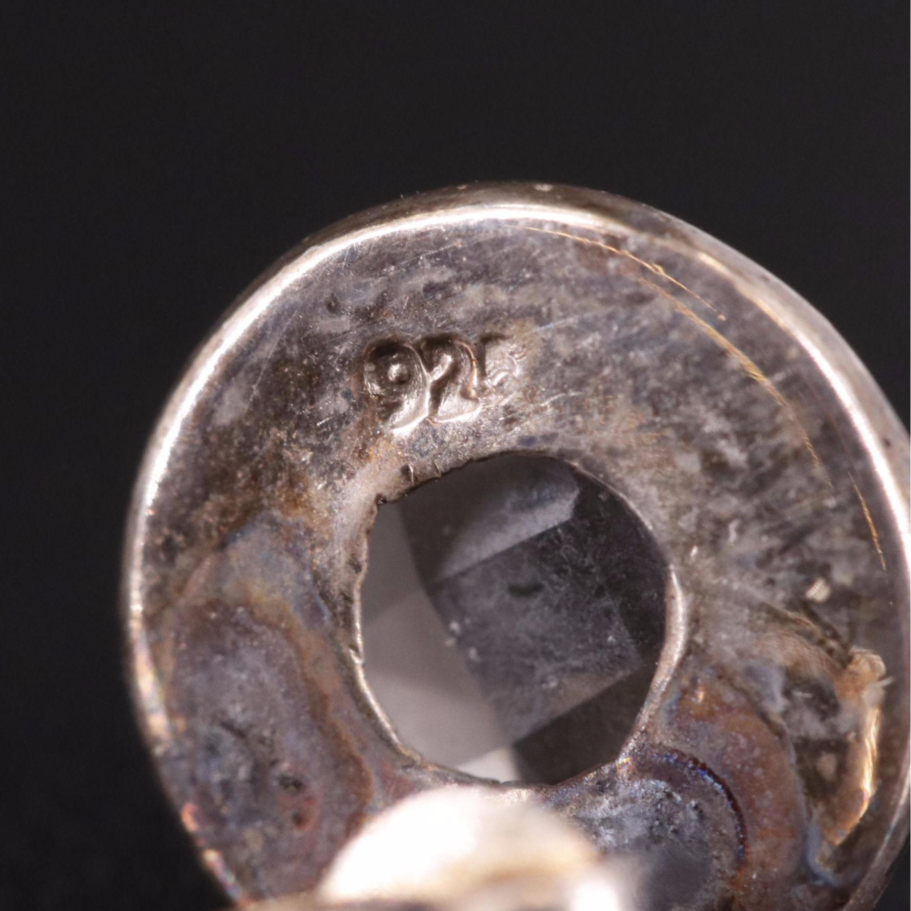 Sterling Smoky Quartz Stud Earrings