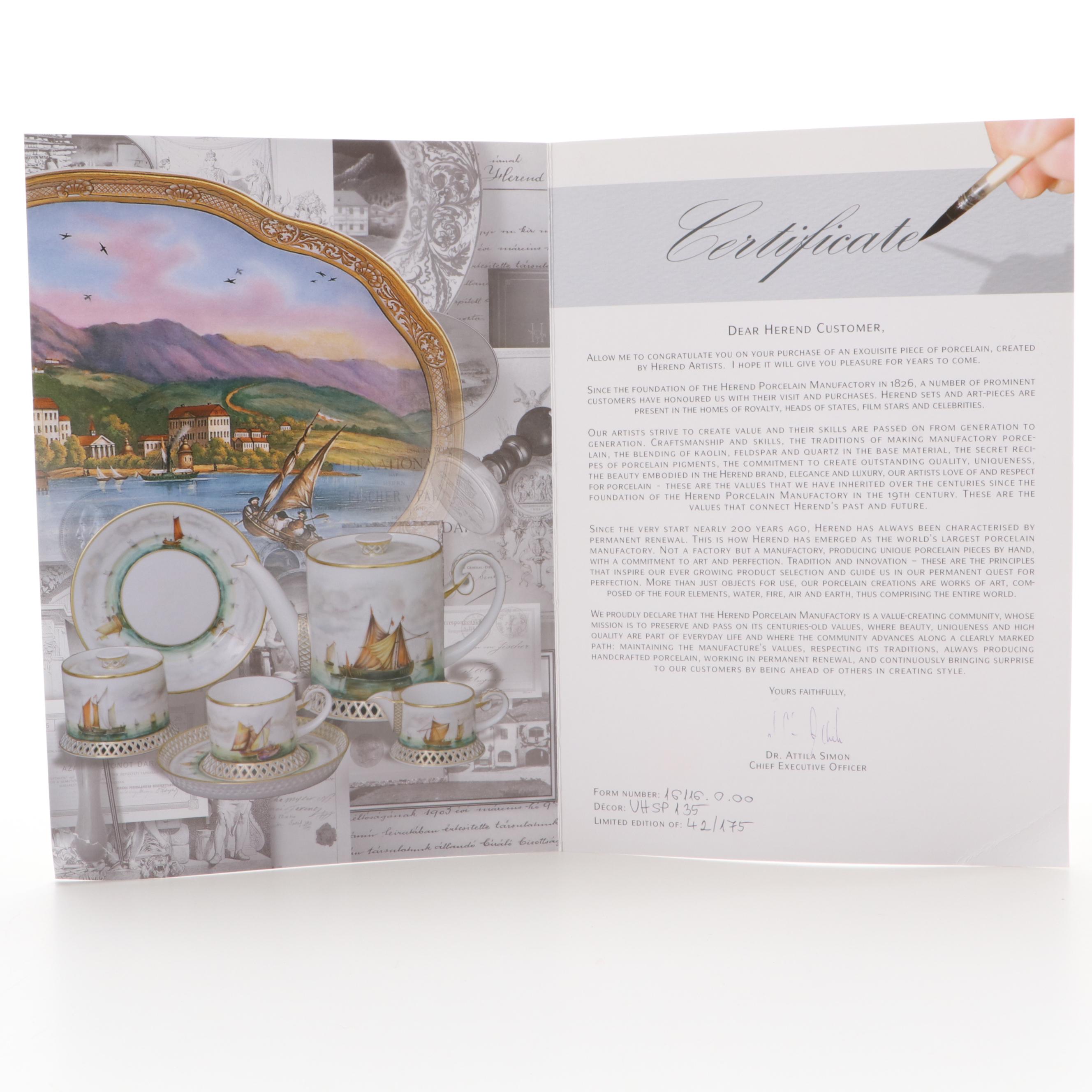 Herend Reserve Brown and Gold Fishnet "Mountain Lion" Porcelain Figurine