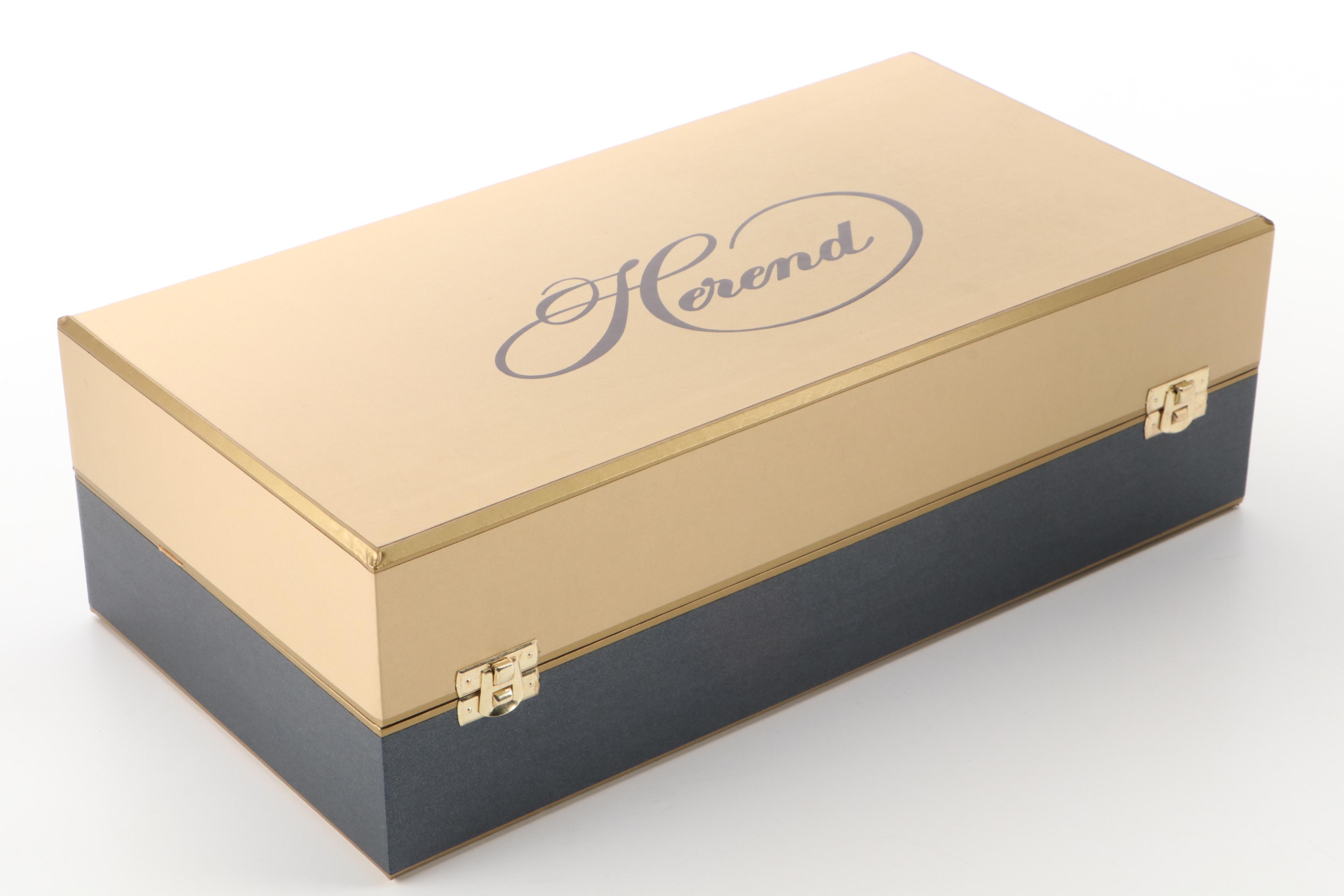 Herend Reserve Brown and Gold Fishnet "Mountain Lion" Porcelain Figurine