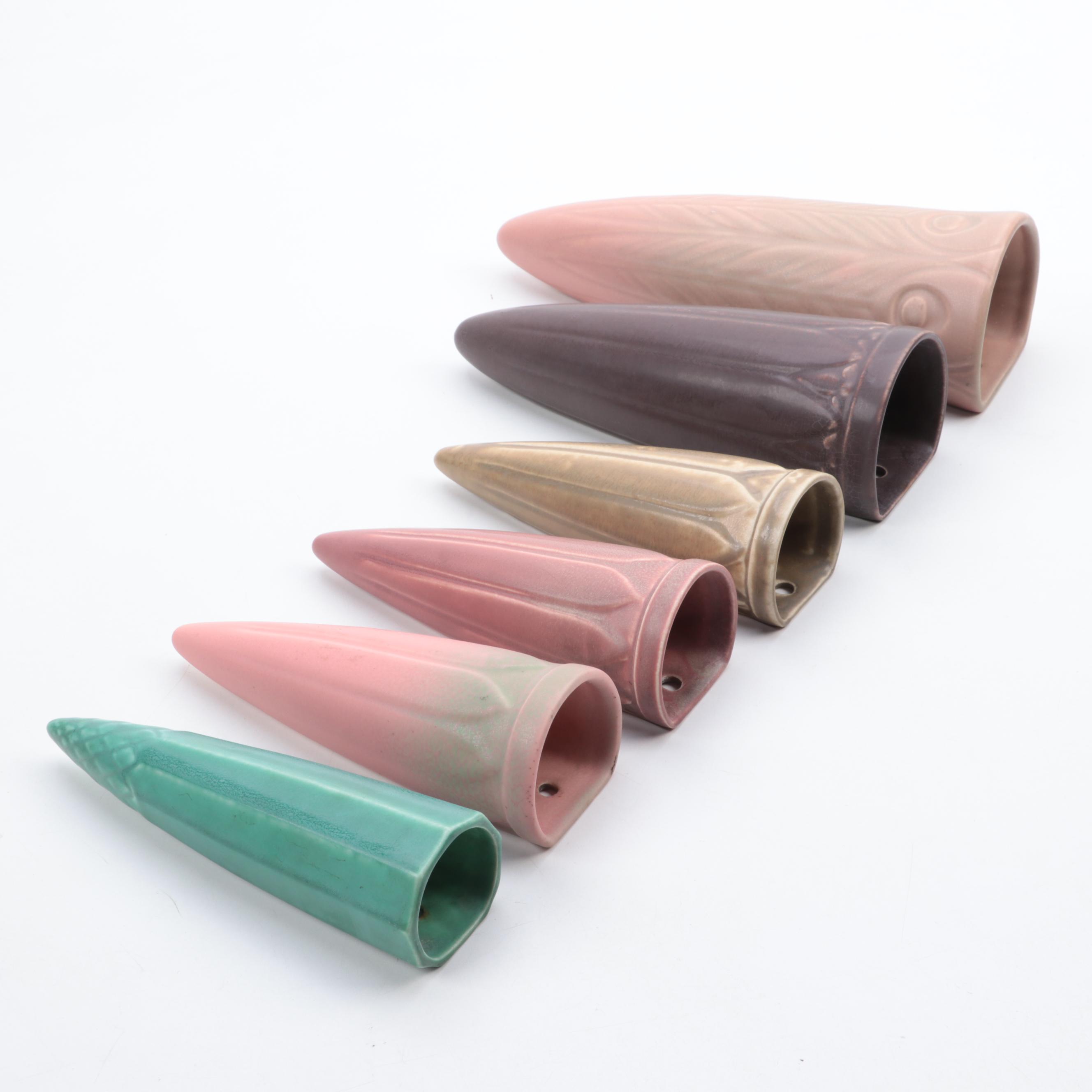 Rookwood Pottery Matte Glazed Wall Pockets, Early to Mid 20th Century