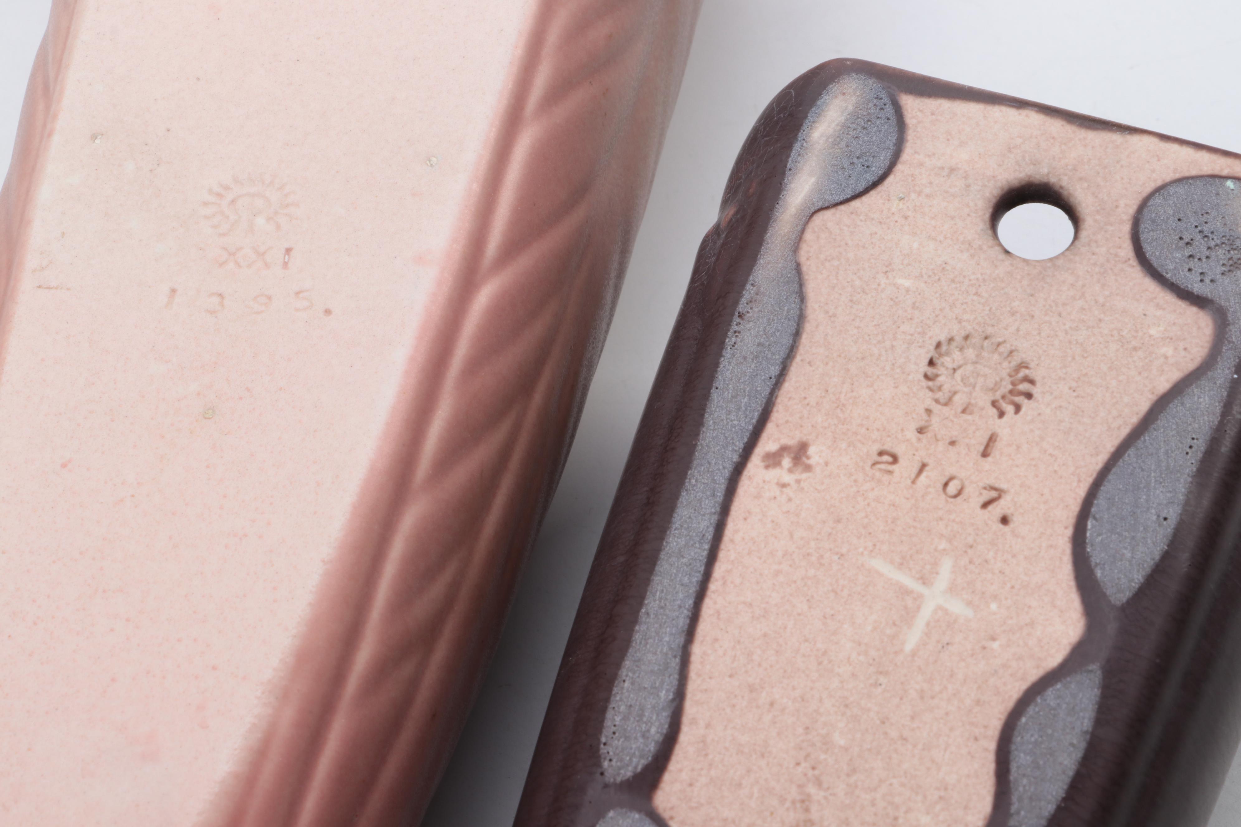 Rookwood Pottery Matte Glazed Wall Pockets, Early to Mid 20th Century