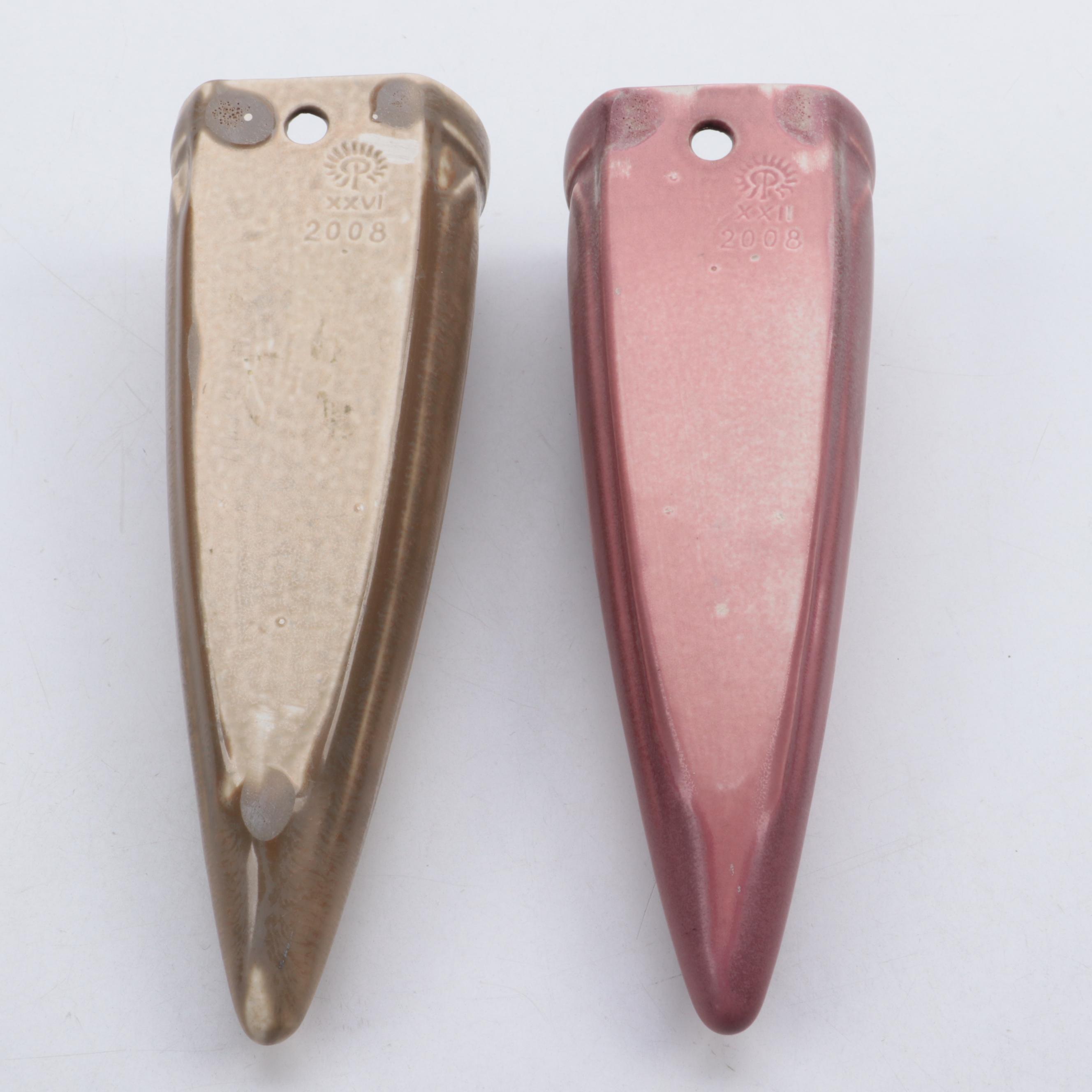 Rookwood Pottery Matte Glazed Wall Pockets, Early to Mid 20th Century