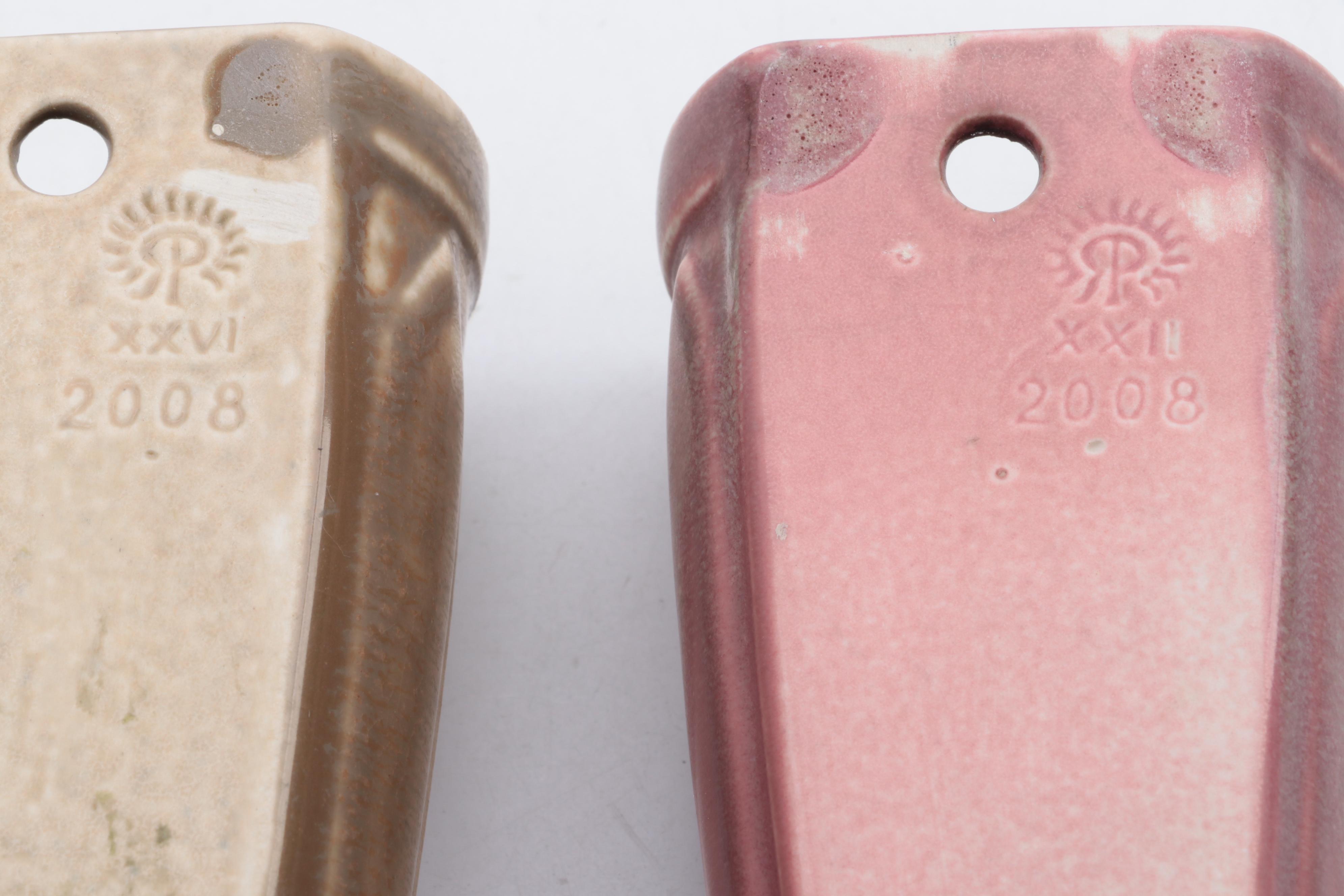 Rookwood Pottery Matte Glazed Wall Pockets, Early to Mid 20th Century