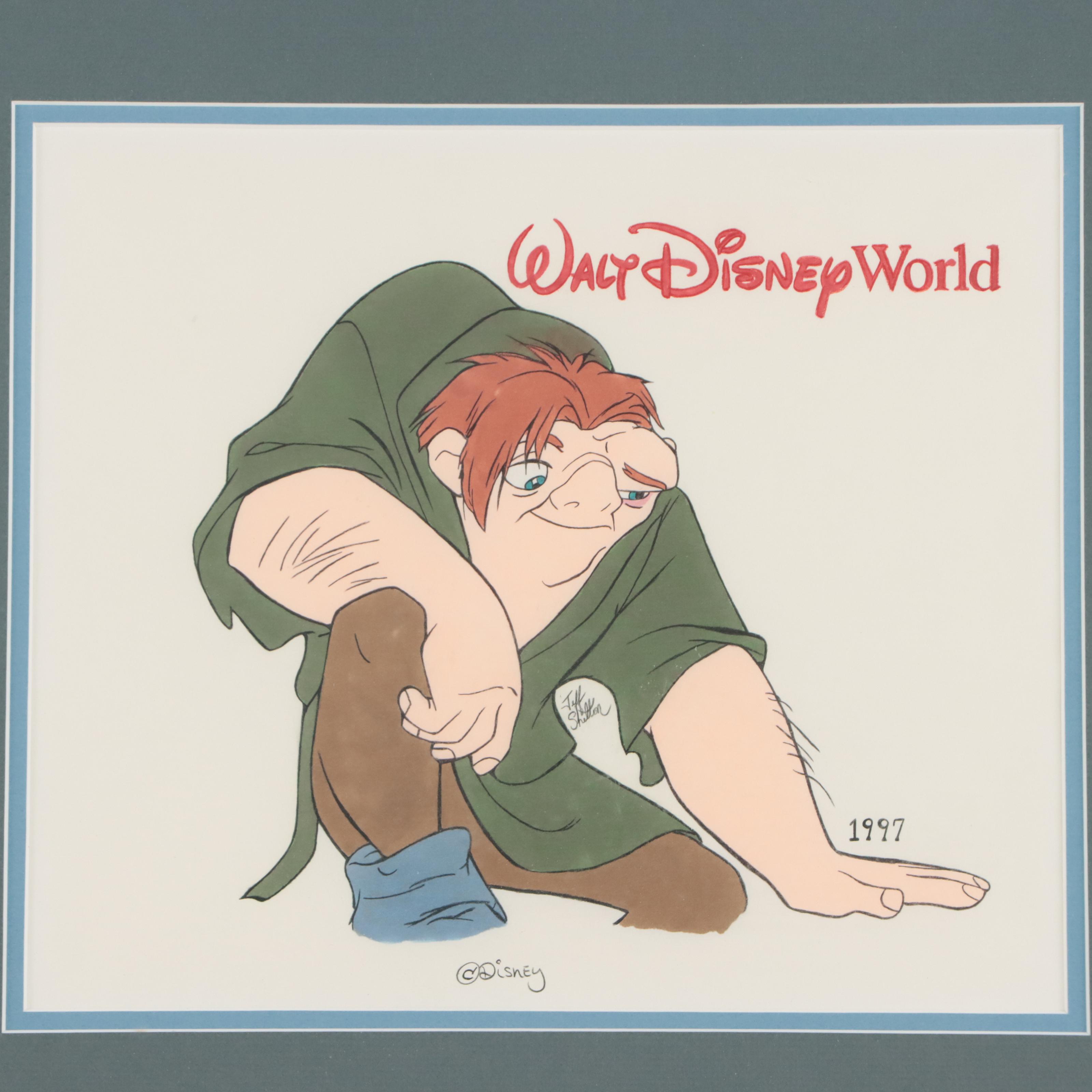 Jeff Shelton Colored Pencil and Ink Drawing of Quasimodo, 1997