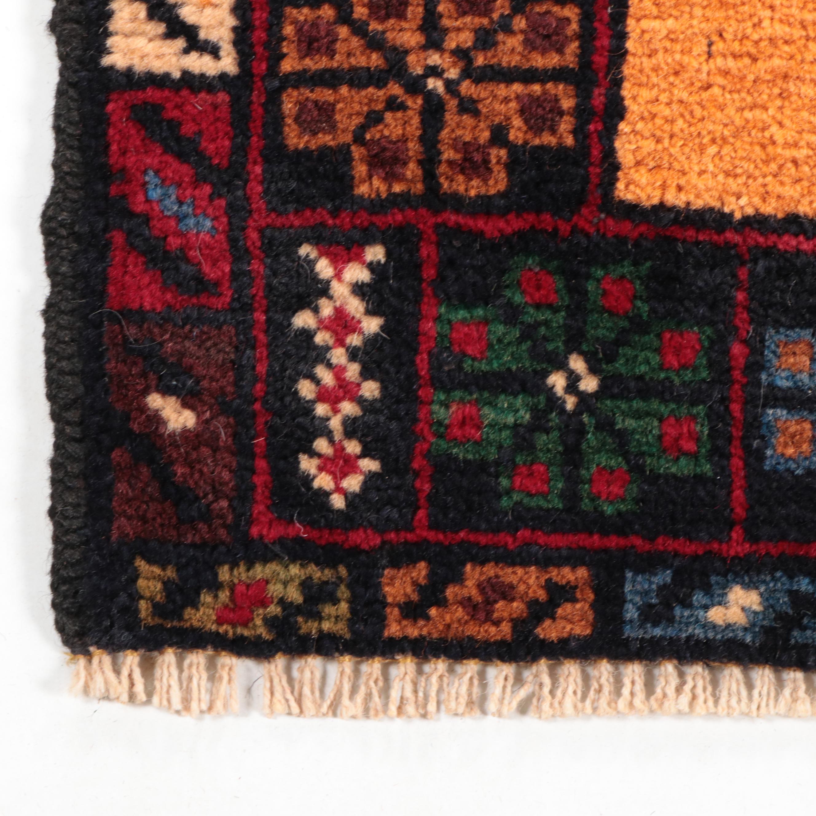 2'11 x 4'8 Hand-Knotted Afghan Village Pictorial Accent Rug