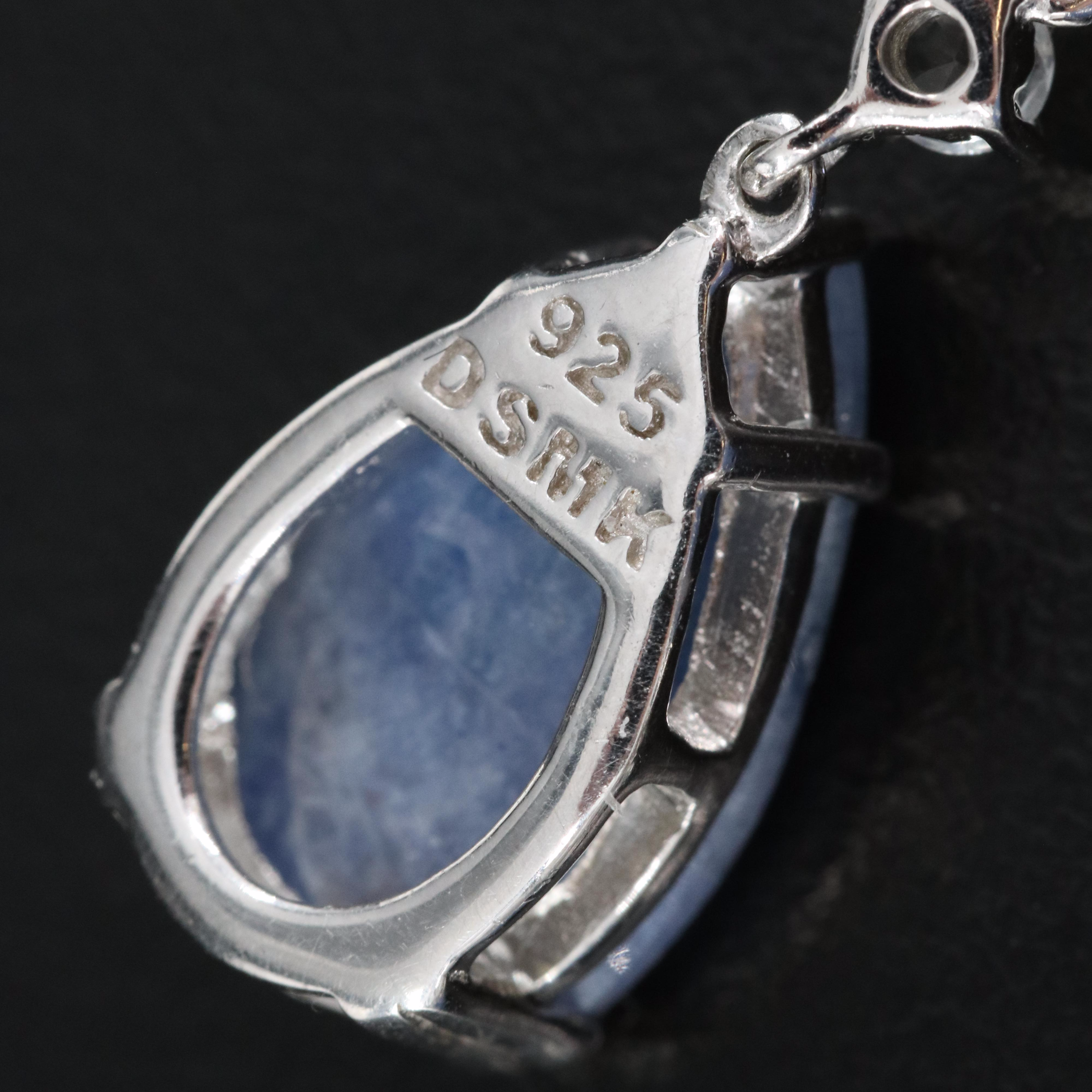 Sterling Beryl and Topaz Earrings